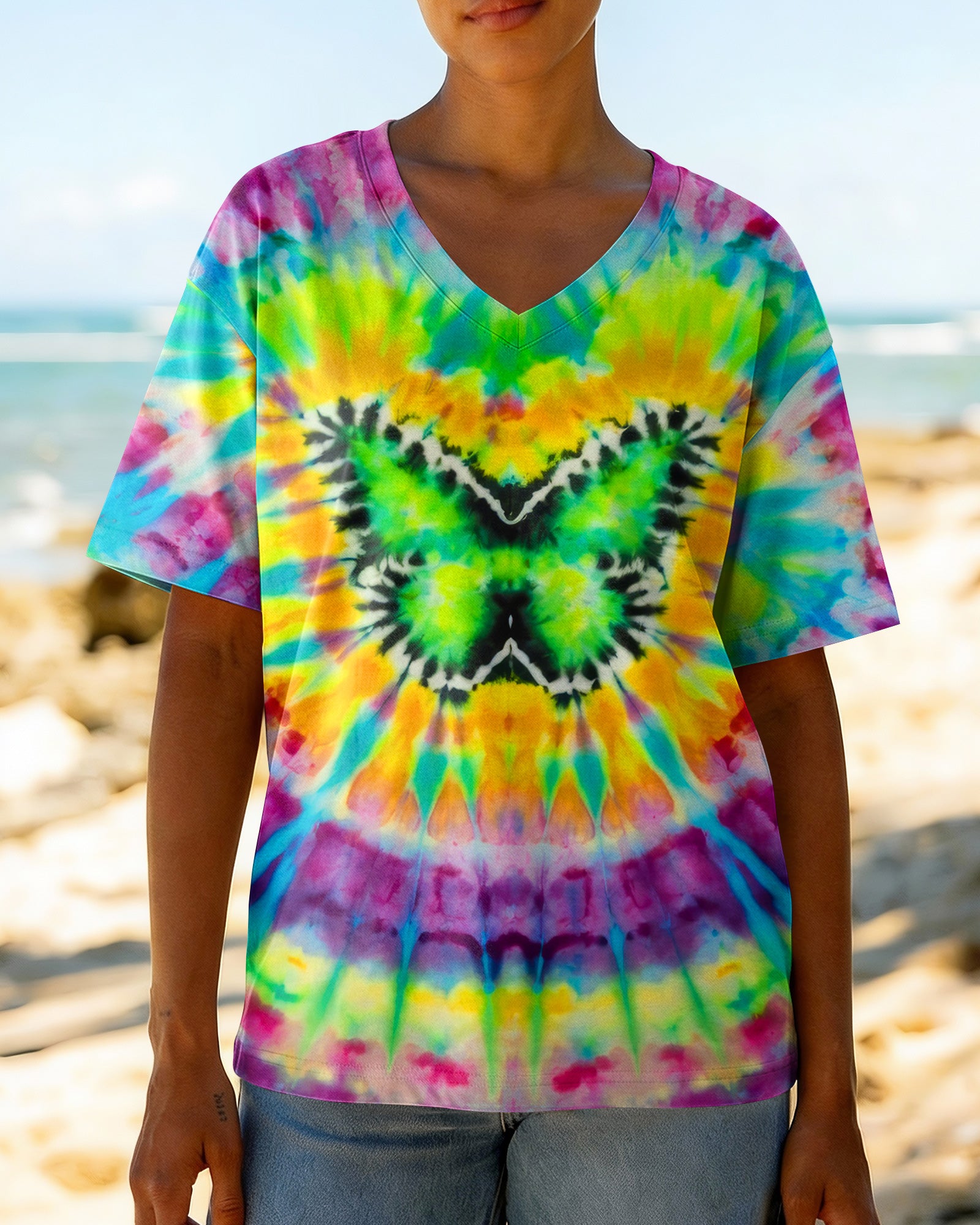 HIPPIE BUTTERFLY SWIRL ALL OVER PRINT - KM0104261
