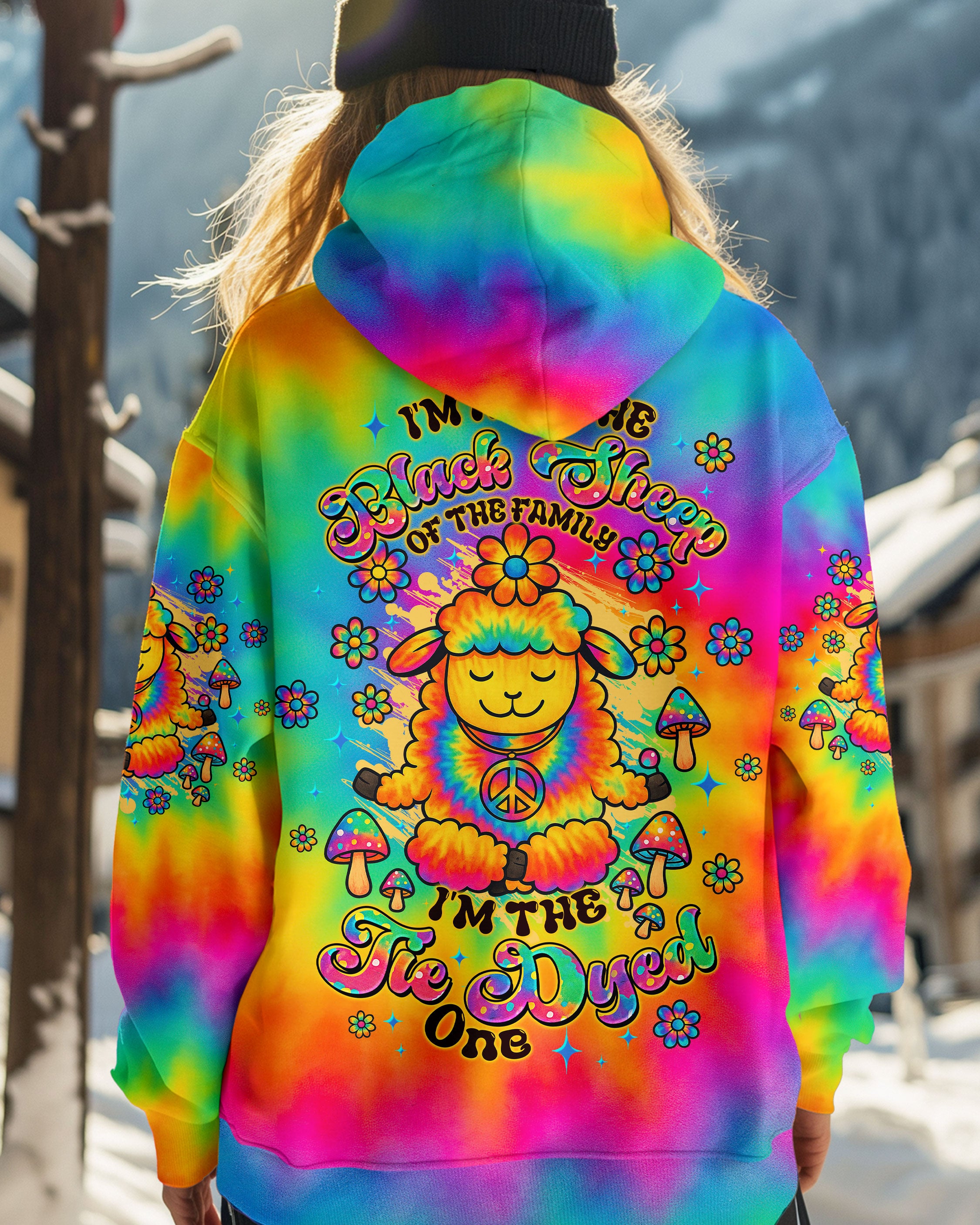 I'M NOT THE BLACK SHEEP TIE DYE ALL OVER PRINT  - TLTW2406253
