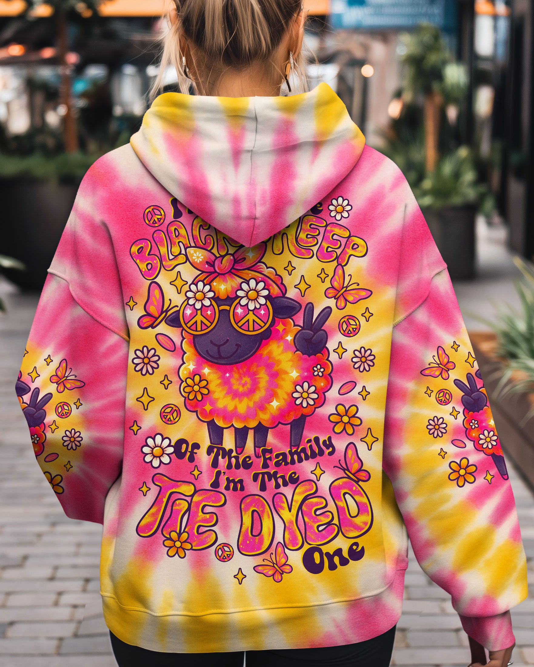 I'M NOT THE BLACK SHEEP TIE DYE ALL OVER PRINT  - TLTR1509253