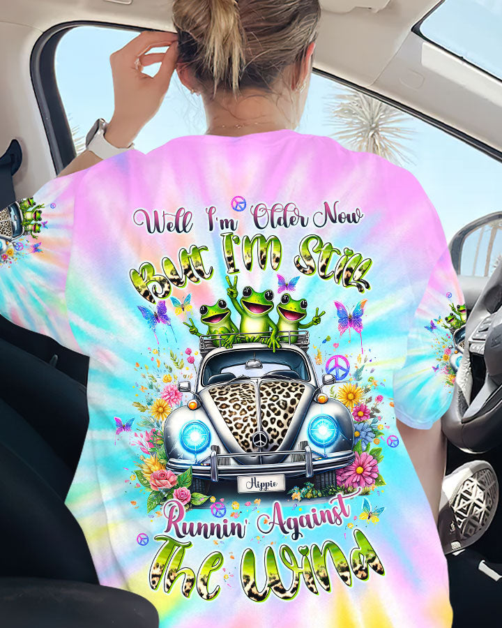 RUNNING AGAINST THE WIND FROG ALL OVER PRINT - TLTW0405244