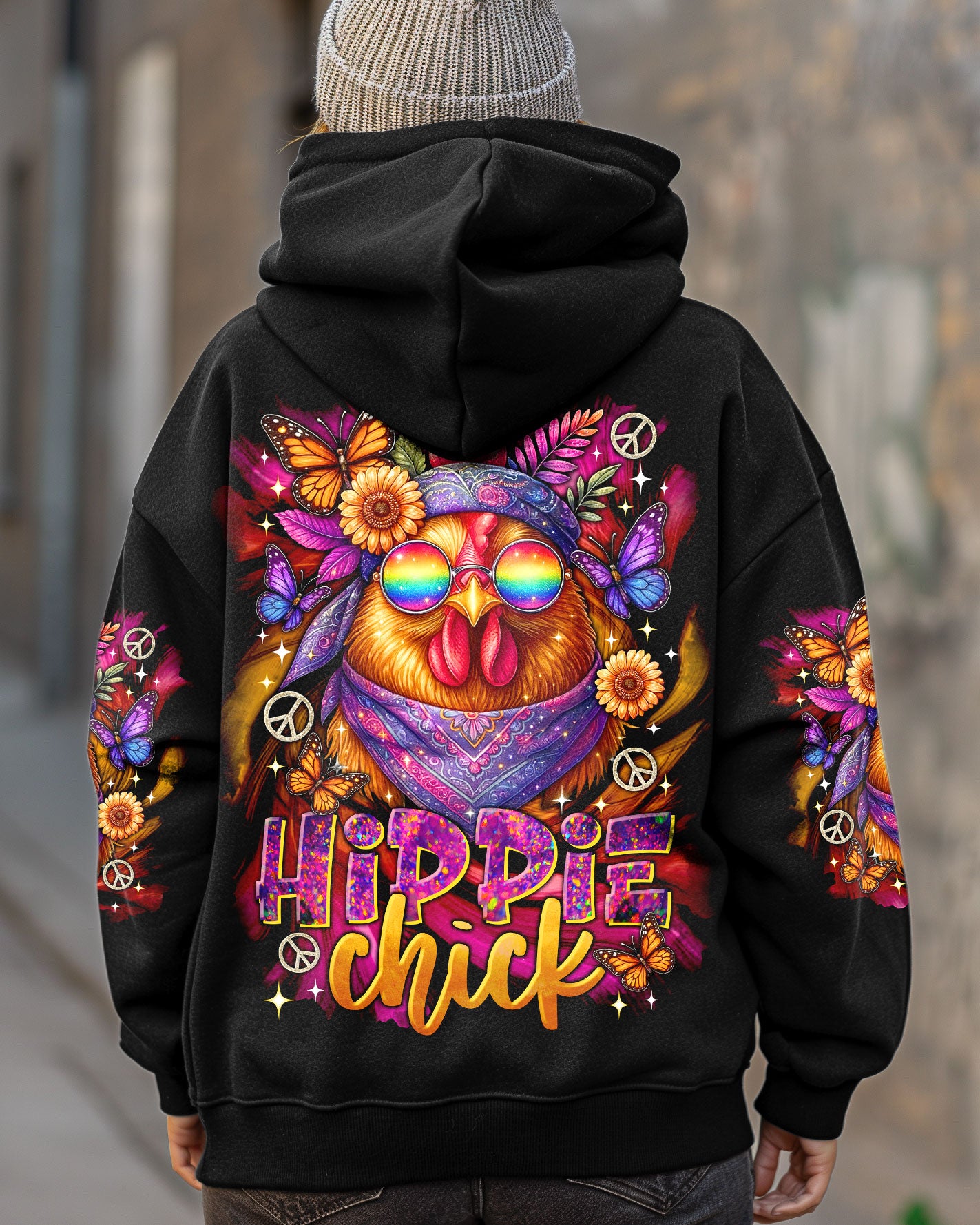 HIPPIE CHICK ALL OVER PRINT - TLTR3007253
