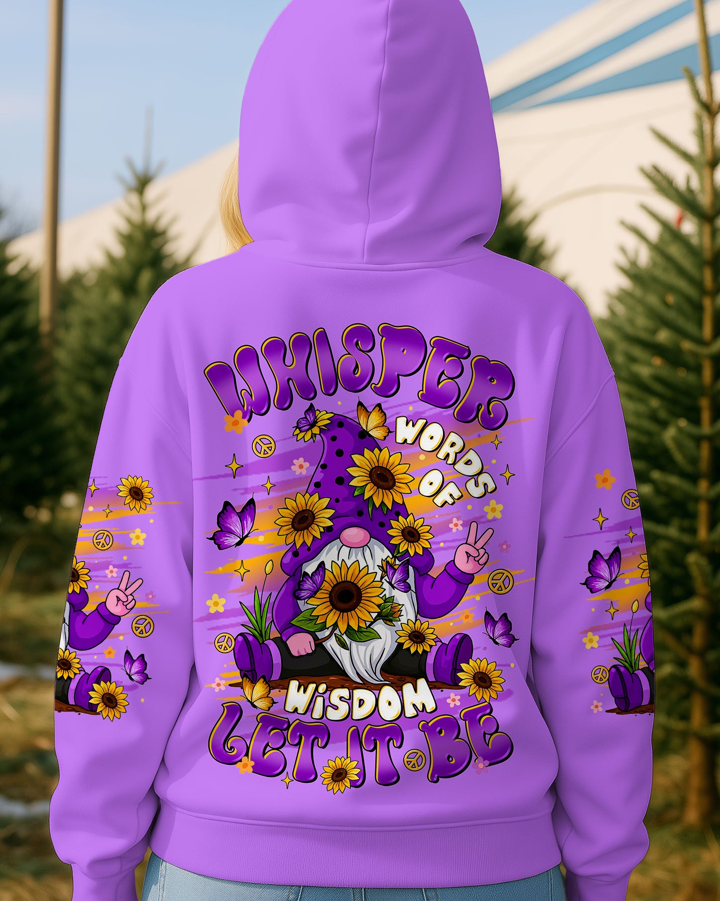 WHISPER WORDS OF WISDOM LET IT BE GNOME ALL OVER PRINT  - TLTR1808251