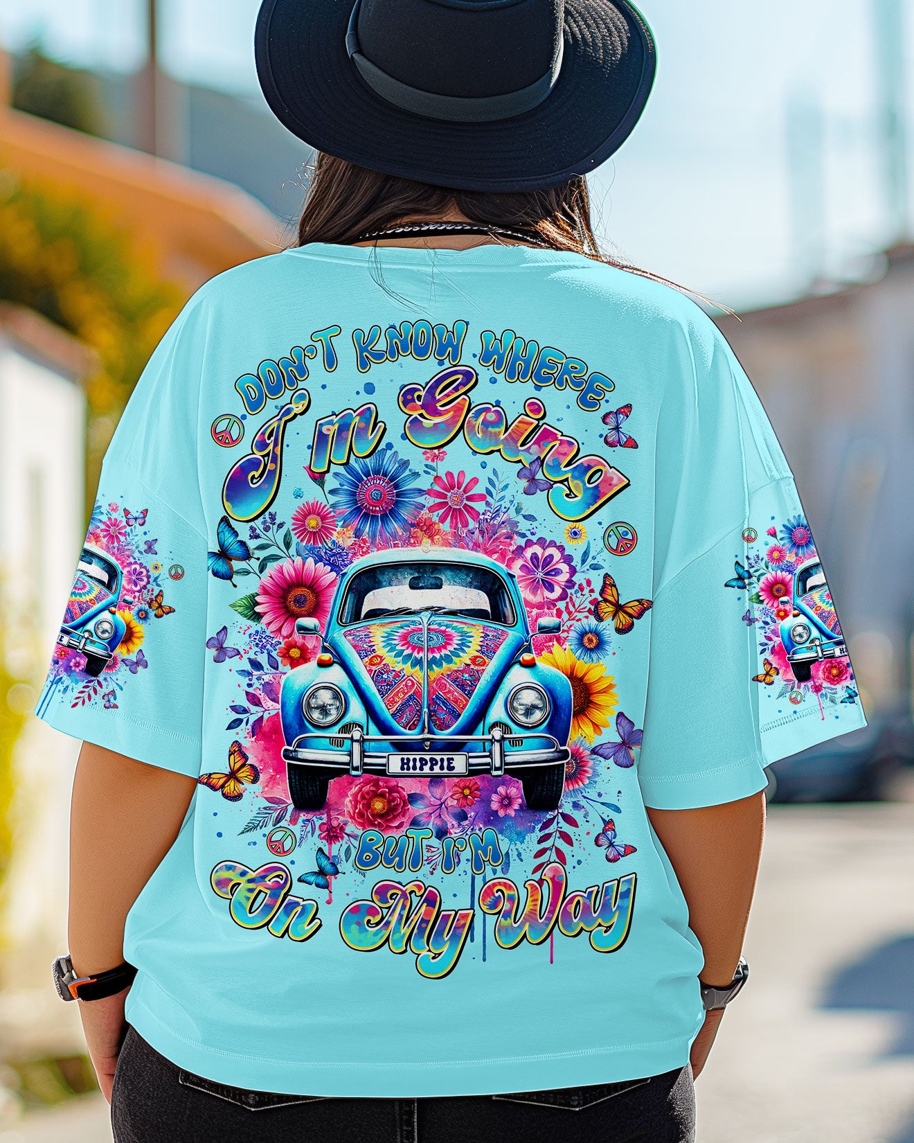 DON'T KNOW WHERE I'M GOING HIPPIE CAR ALL OVER PRINT - TLTR2103254
