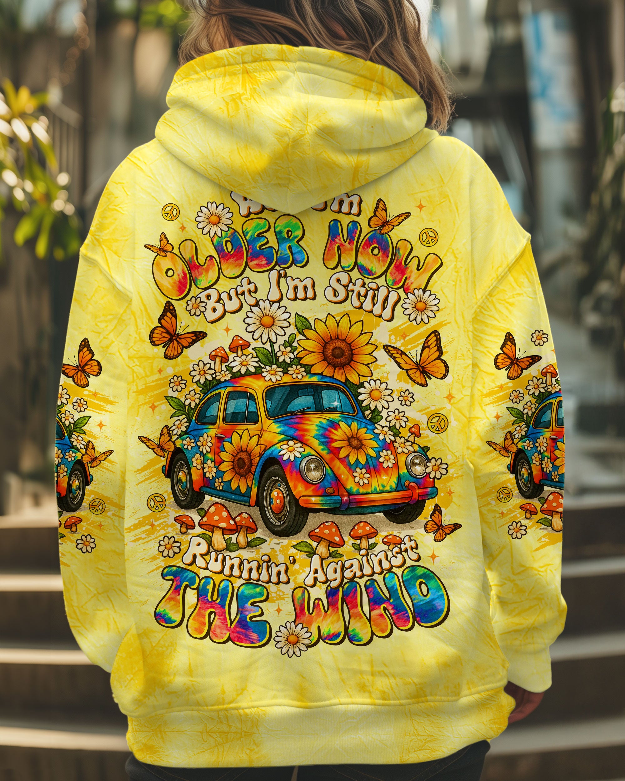 RUNNING AGAINST THE WIND CAR TIE DYE ALL OVER PRINT - TLTR1009252