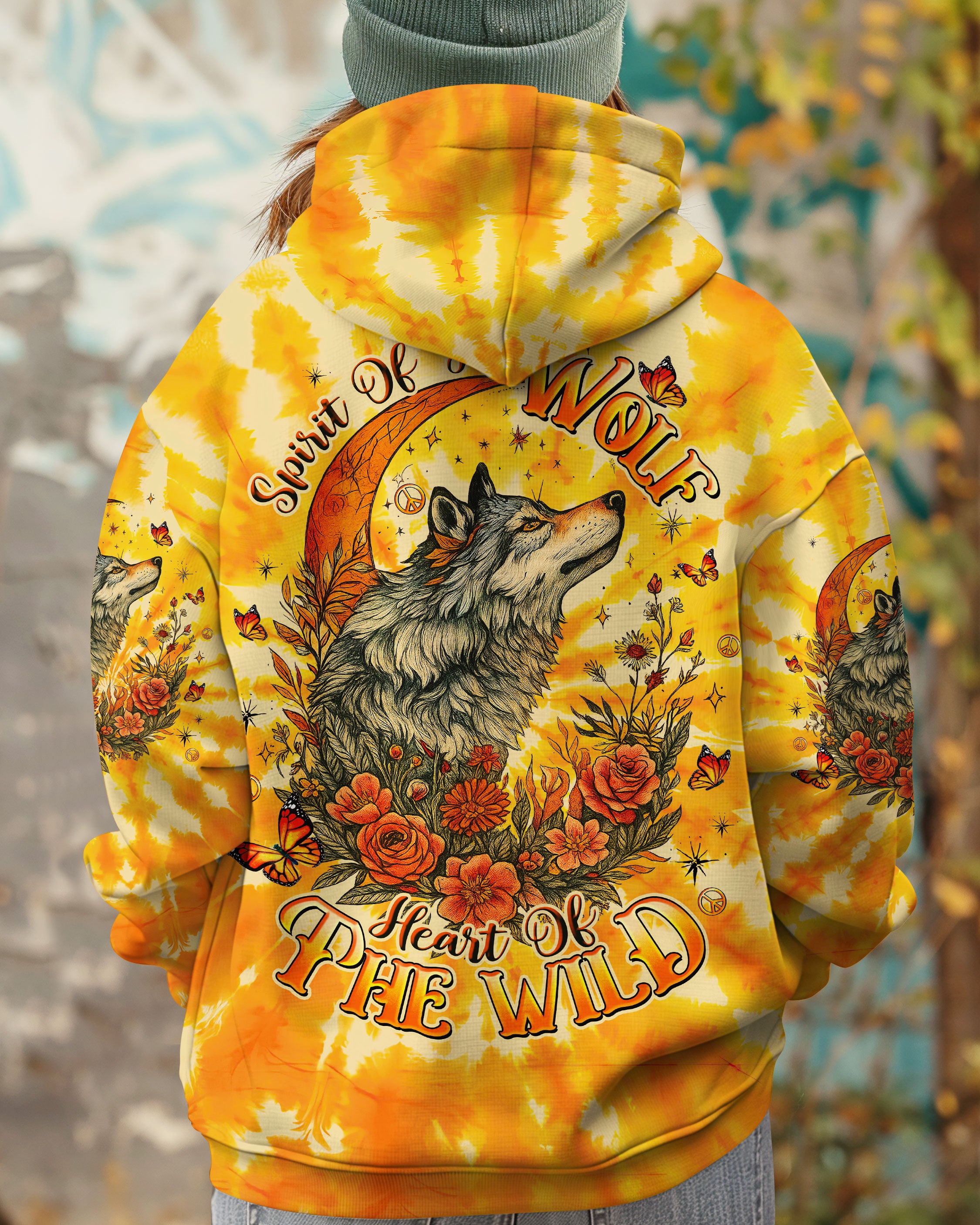 SPIRIT OF THE WOLF TIE DYE ALL OVER PRINT  - TLTW1006252