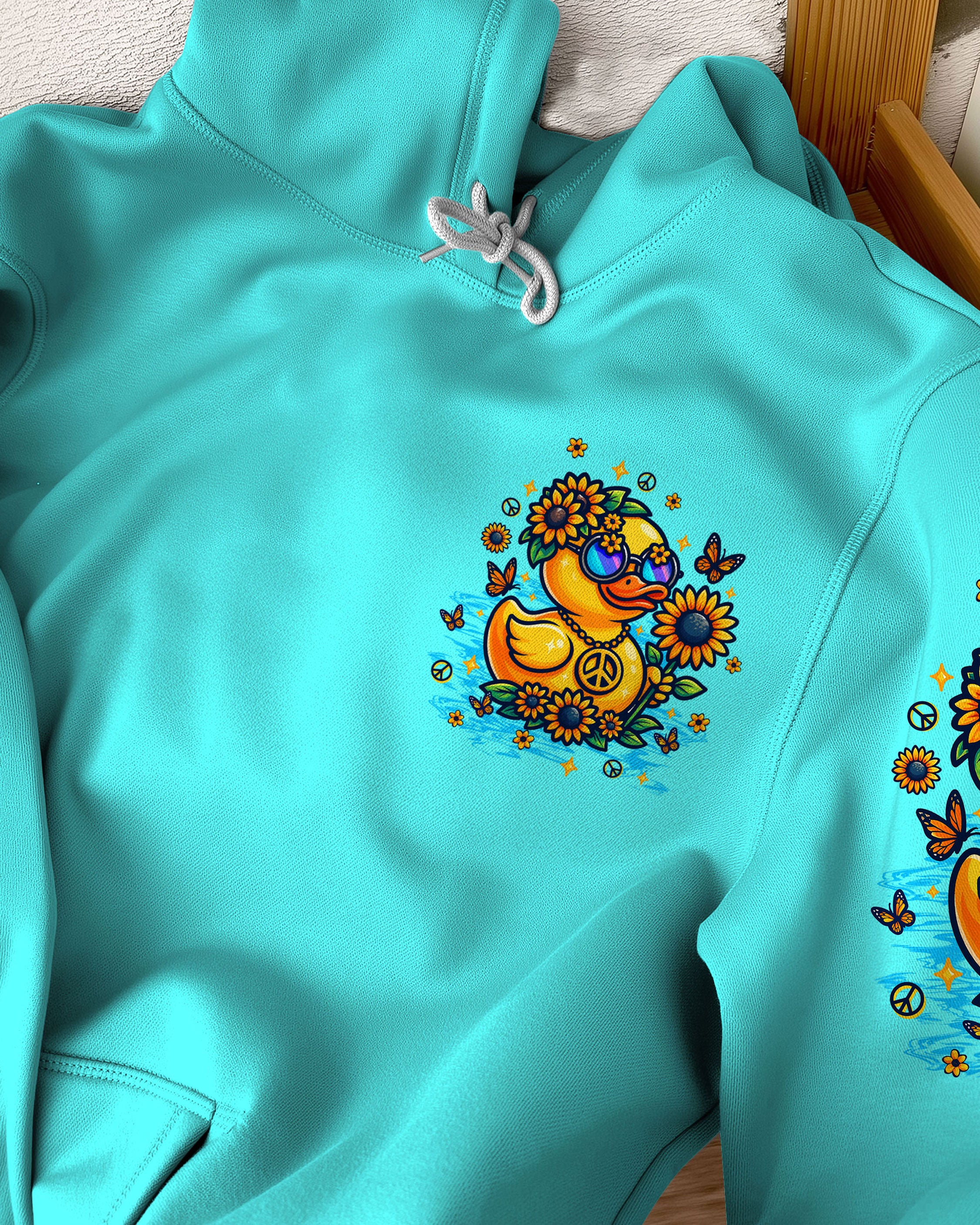 I'M JUST FLUFFY DUCK SUNFLOWER ALL OVER PRINT - TLTW2808252