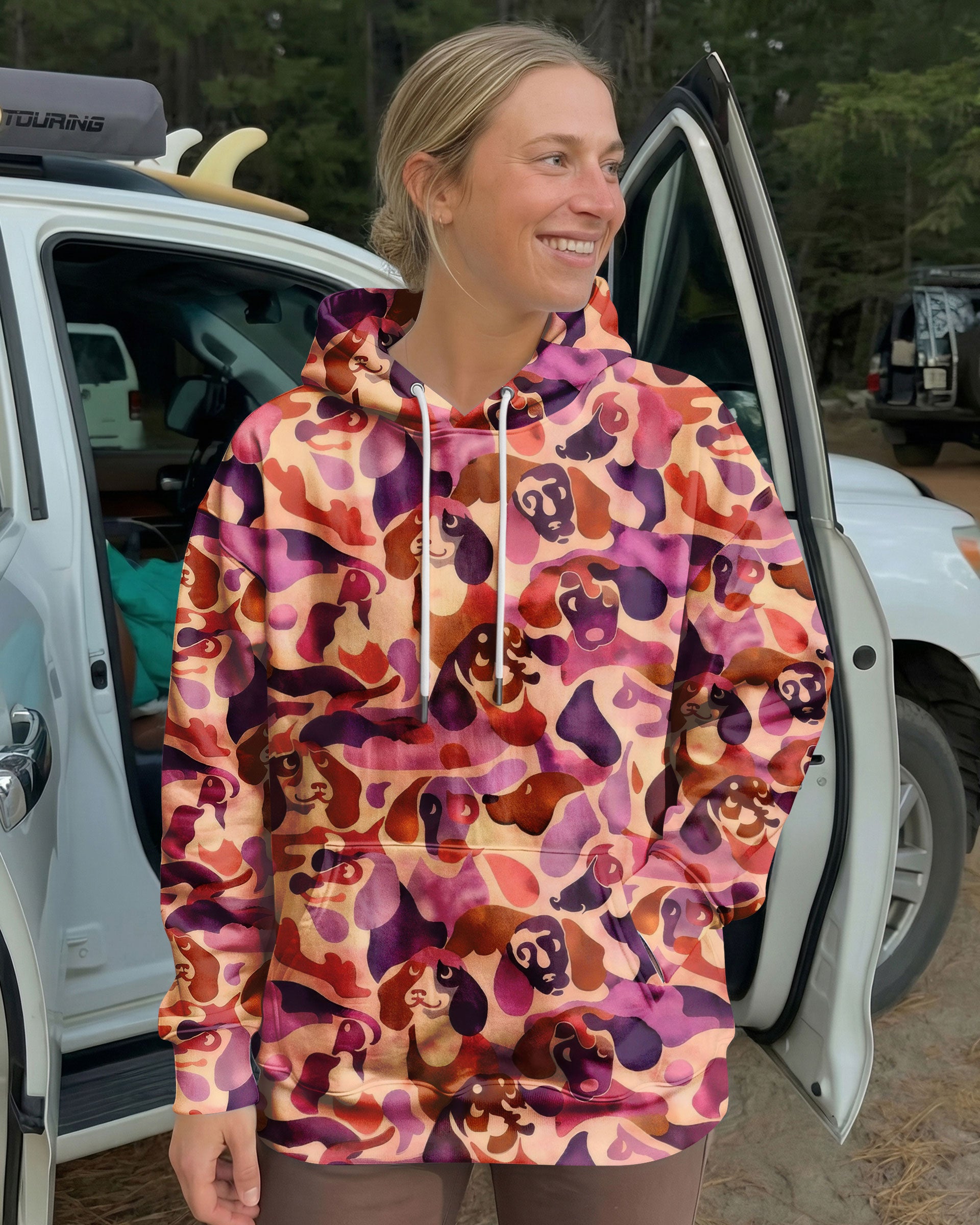 DACHSHUND DOG CAMOUFLAGE ALL OVER PRINT - TLTW1003262