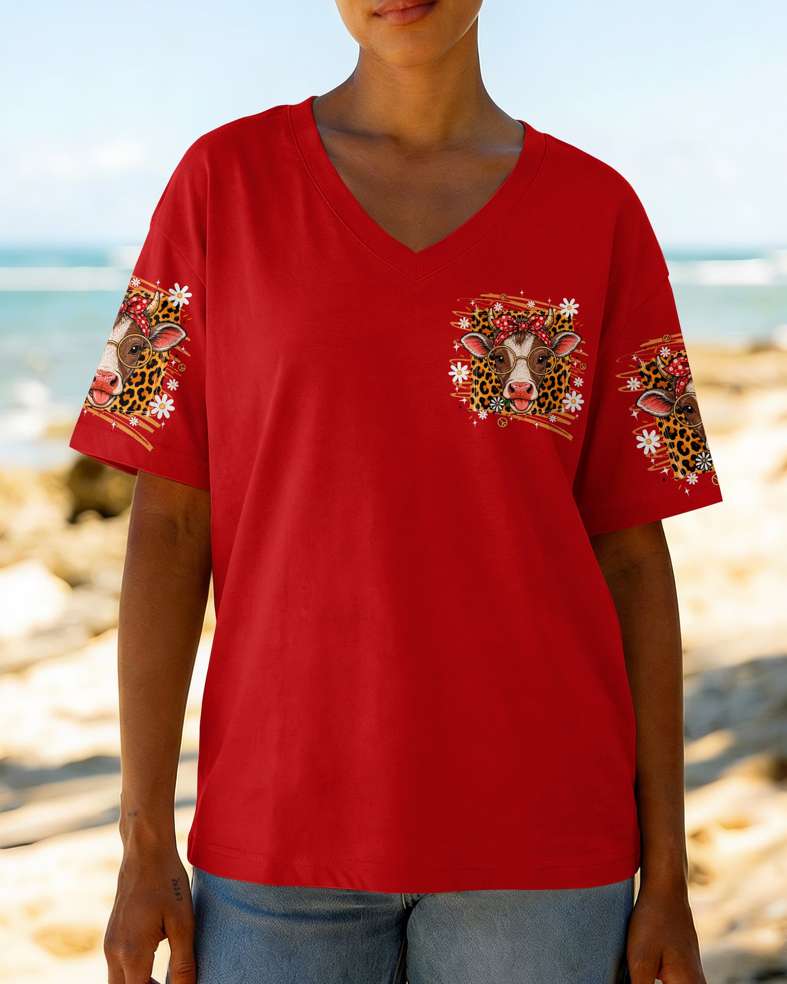 CRAZY HEIFER DOWN THE STREET COW ALL OVER PRINT  - TLTW2306262