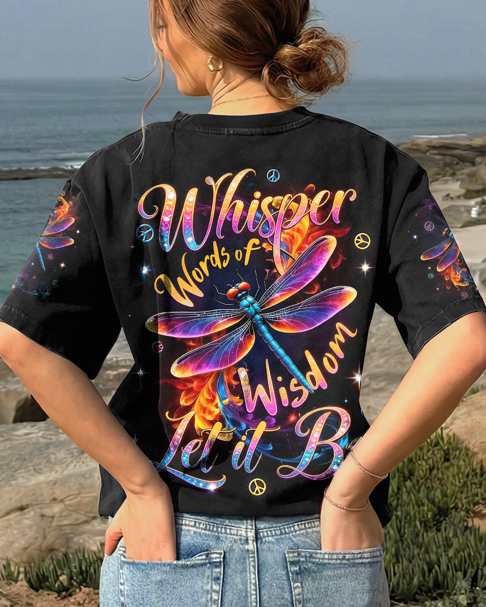 WHISPER WORDS OF WISDOM LET IT BE DRAGONFLY ALL OVER PRINT - TYTD0902261
