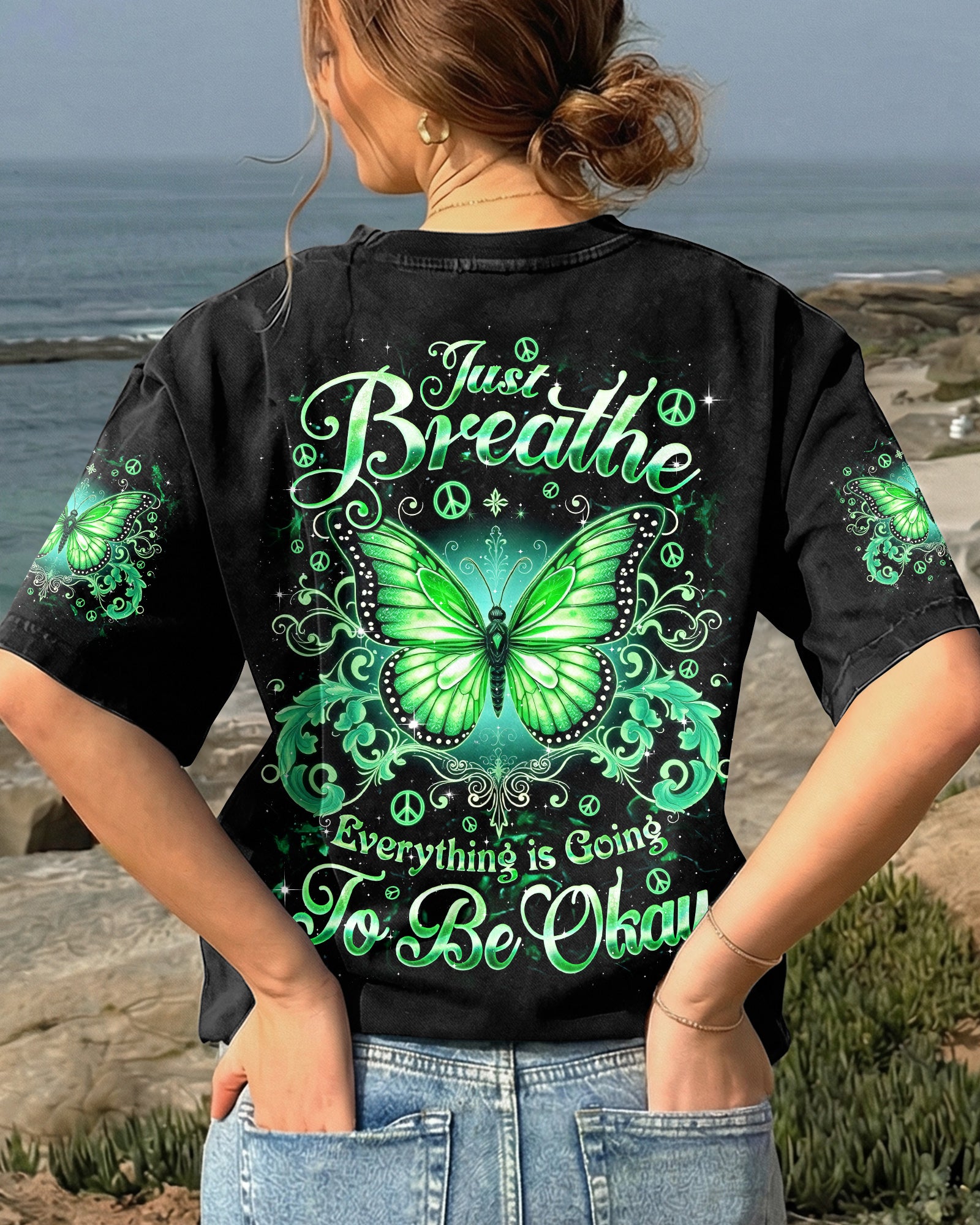 JUST BREATHE BUTTERFLY ALL OVER PRINT - TYQY2803262