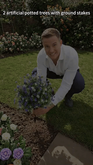 🔥 Limited Stock-50% Off | Artificial Potted Trees With Ground Stakes