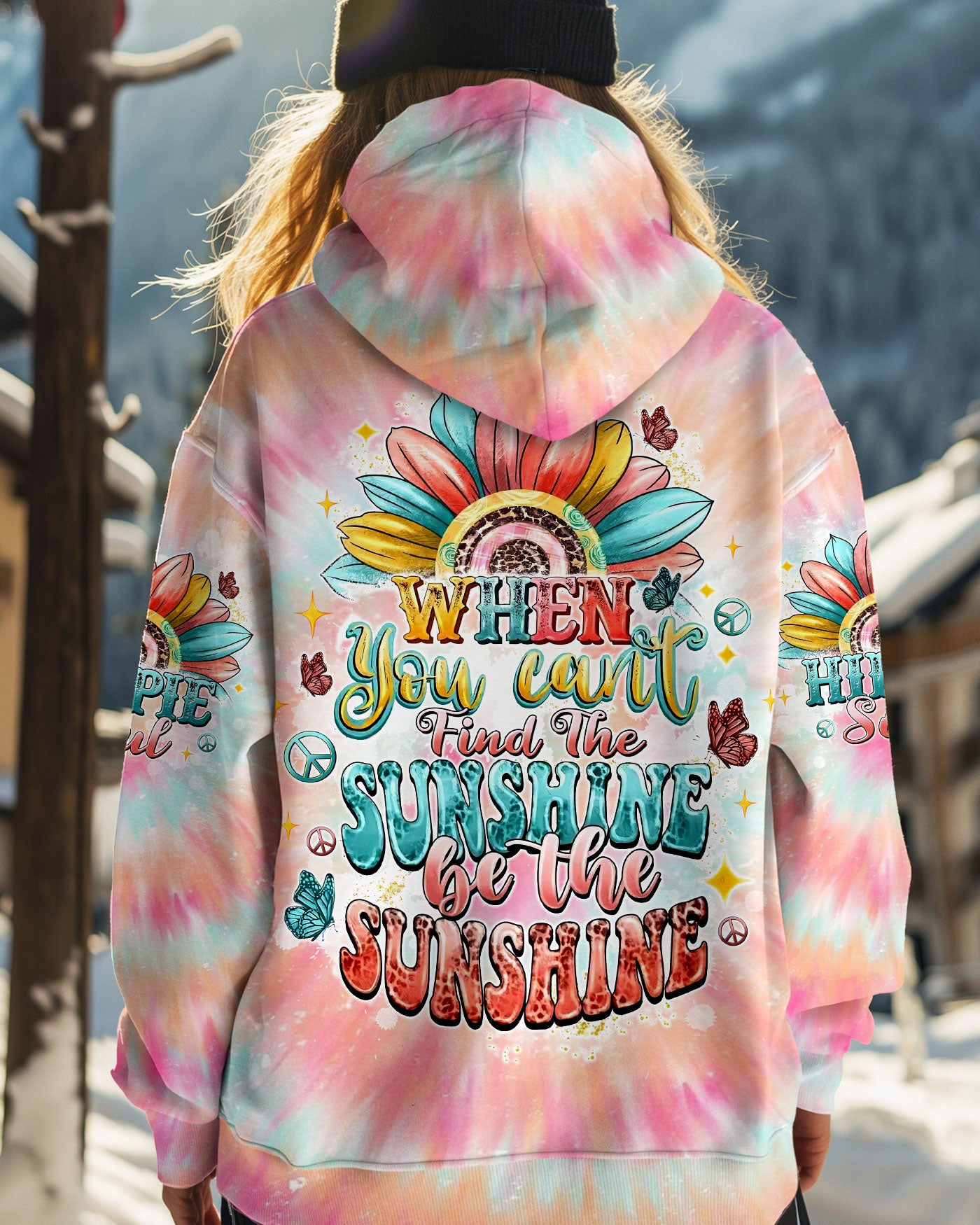 BE THE SUNSHINE SUNFLOWER TIE DYE ALL OVER PRINT  - TLTW1911245