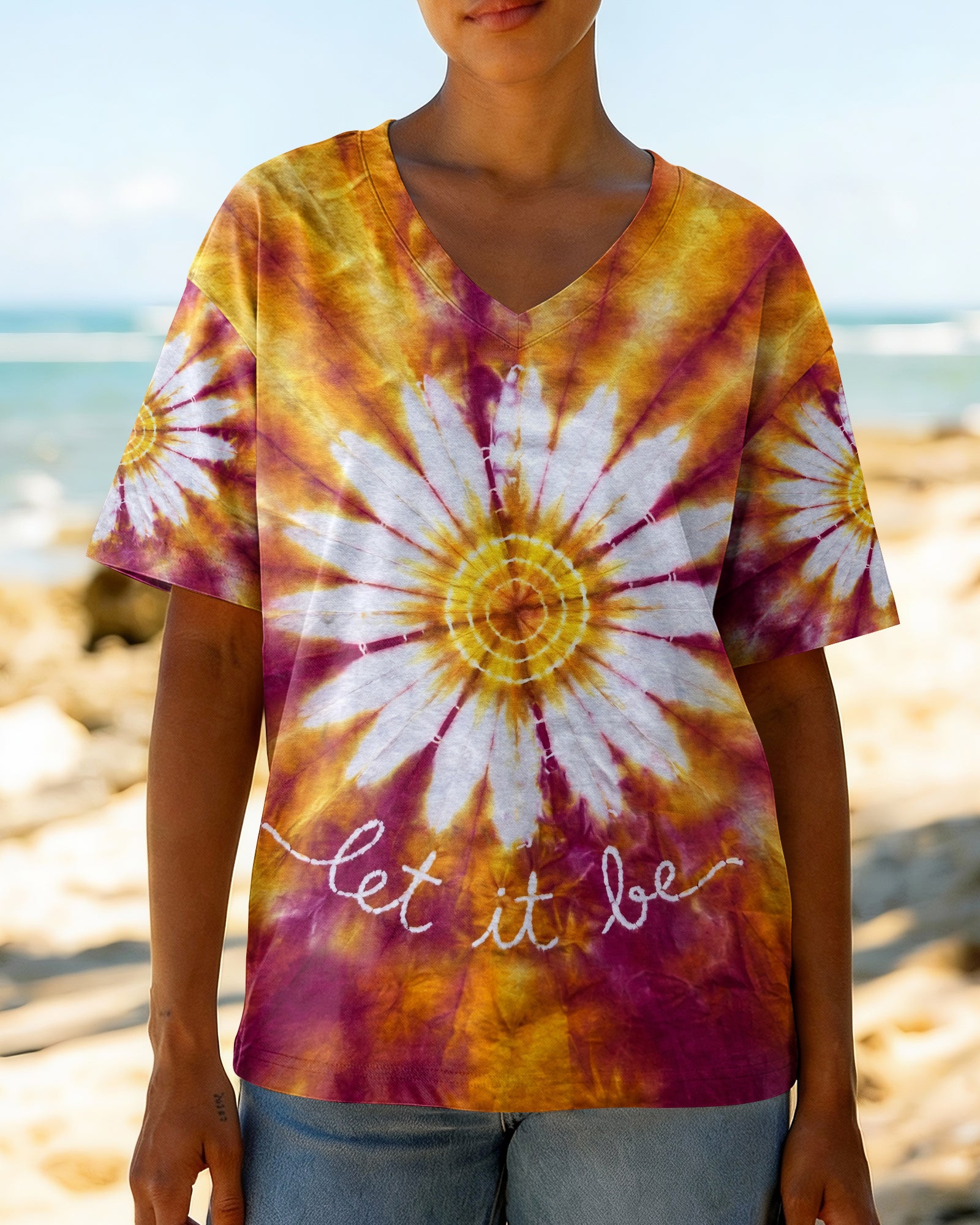 LET IT BE DAISIES BURST ALL OVER PRINT  - TLHN3006265