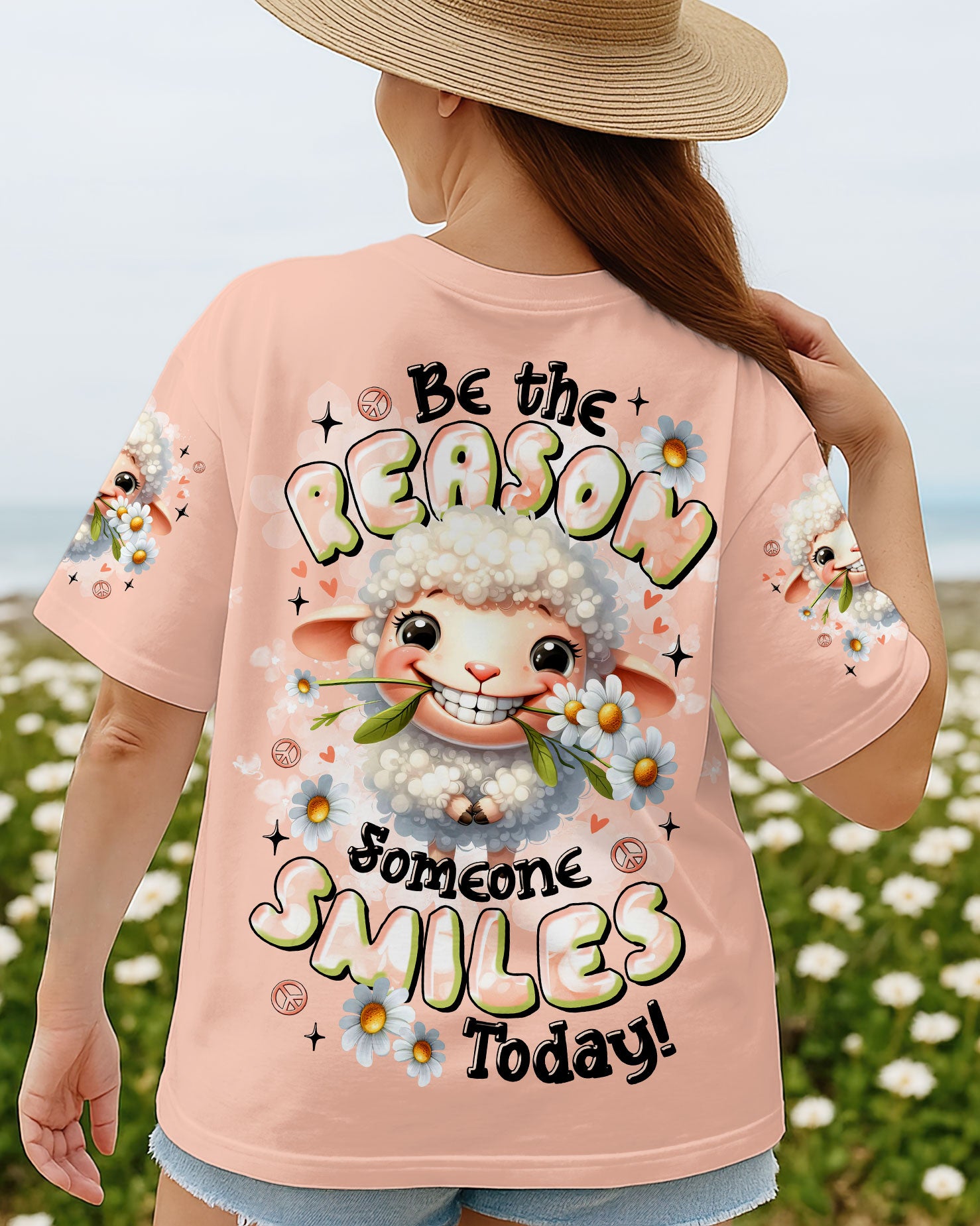 BE THE REASON SOMEONE SMILES TODAY SHEEP ALL OVER PRINT  - TLTR1407253