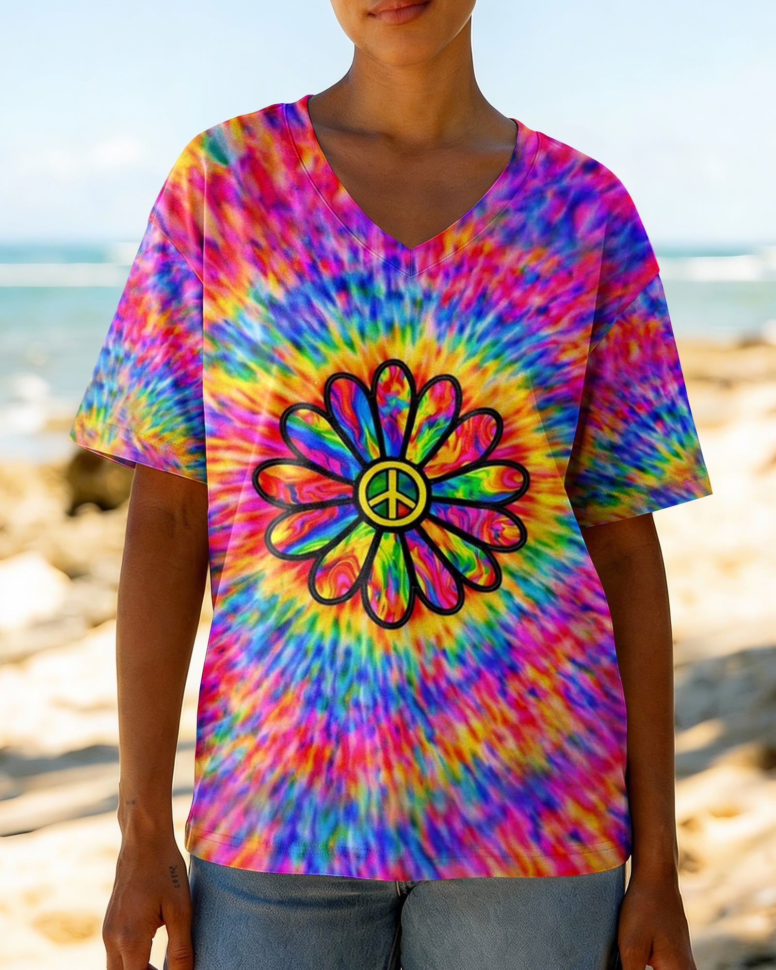 PEACE Y'ALL  ALL OVER PRINT - YHHN2702261