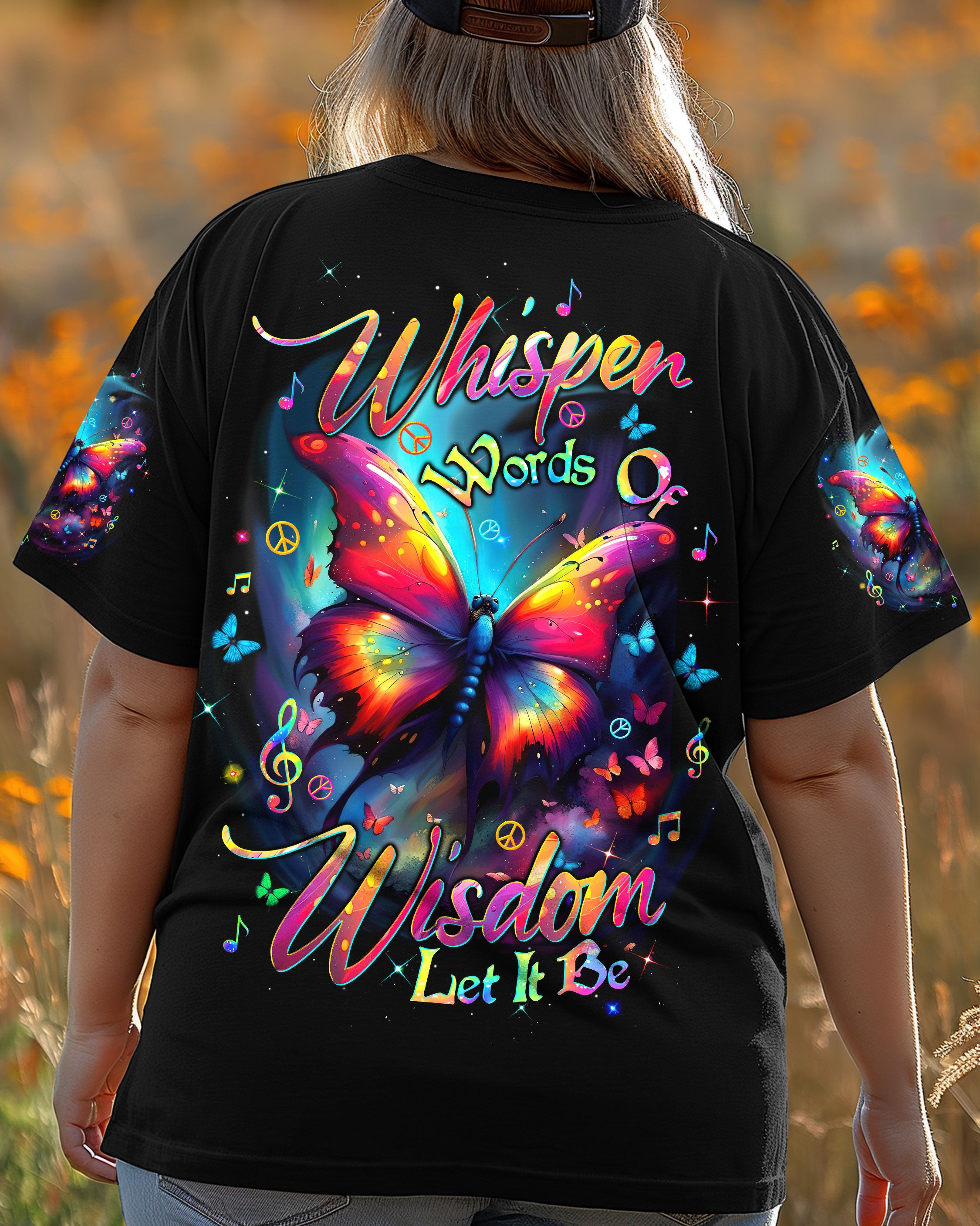 WHISPER WORDS OF WISDOM LET IT BE BUTTERFLY ALL OVER PRINT - TLTW2403254