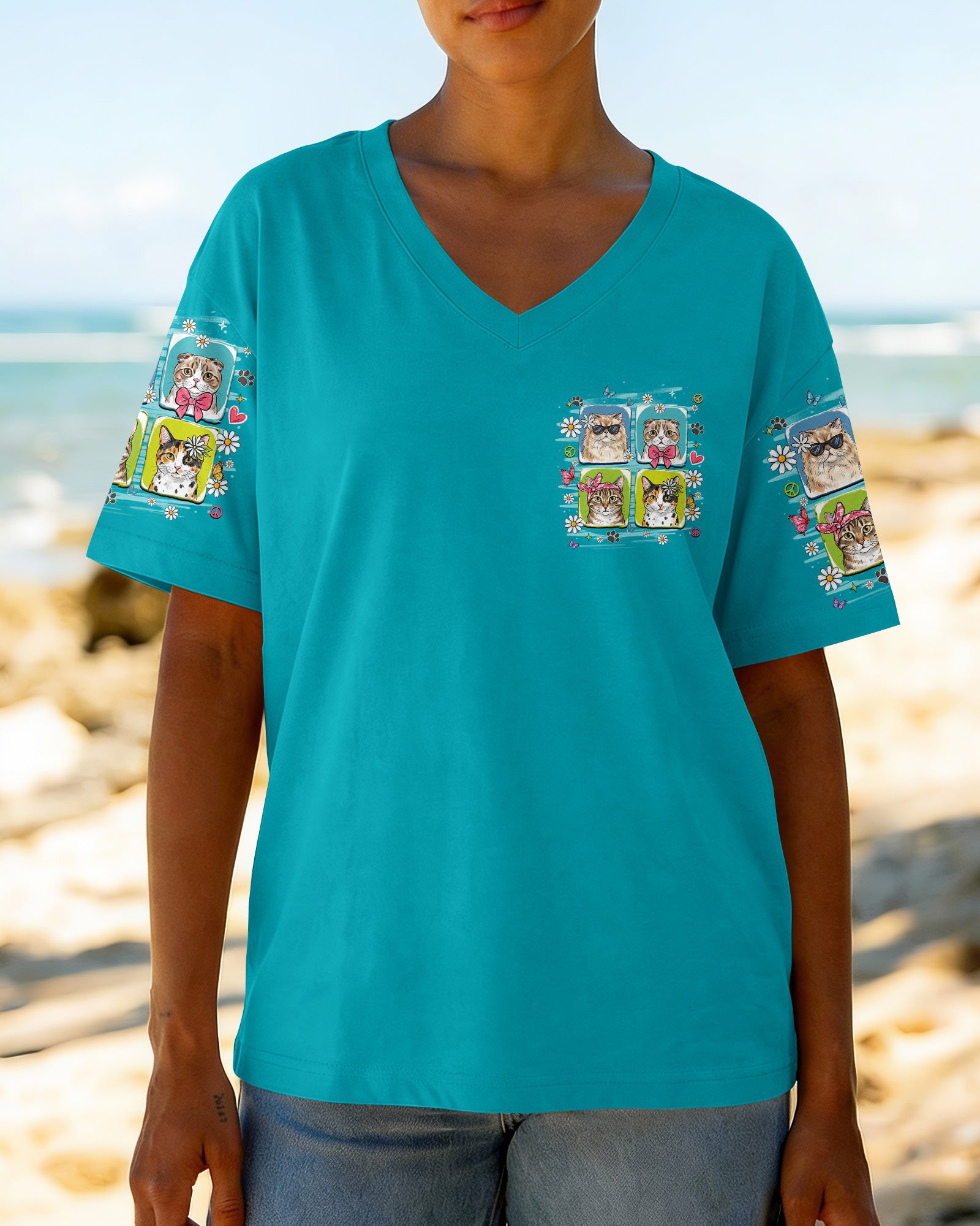 LIFE HAPPENS CATS HELP ALL OVER PRINT - TLHN2907264