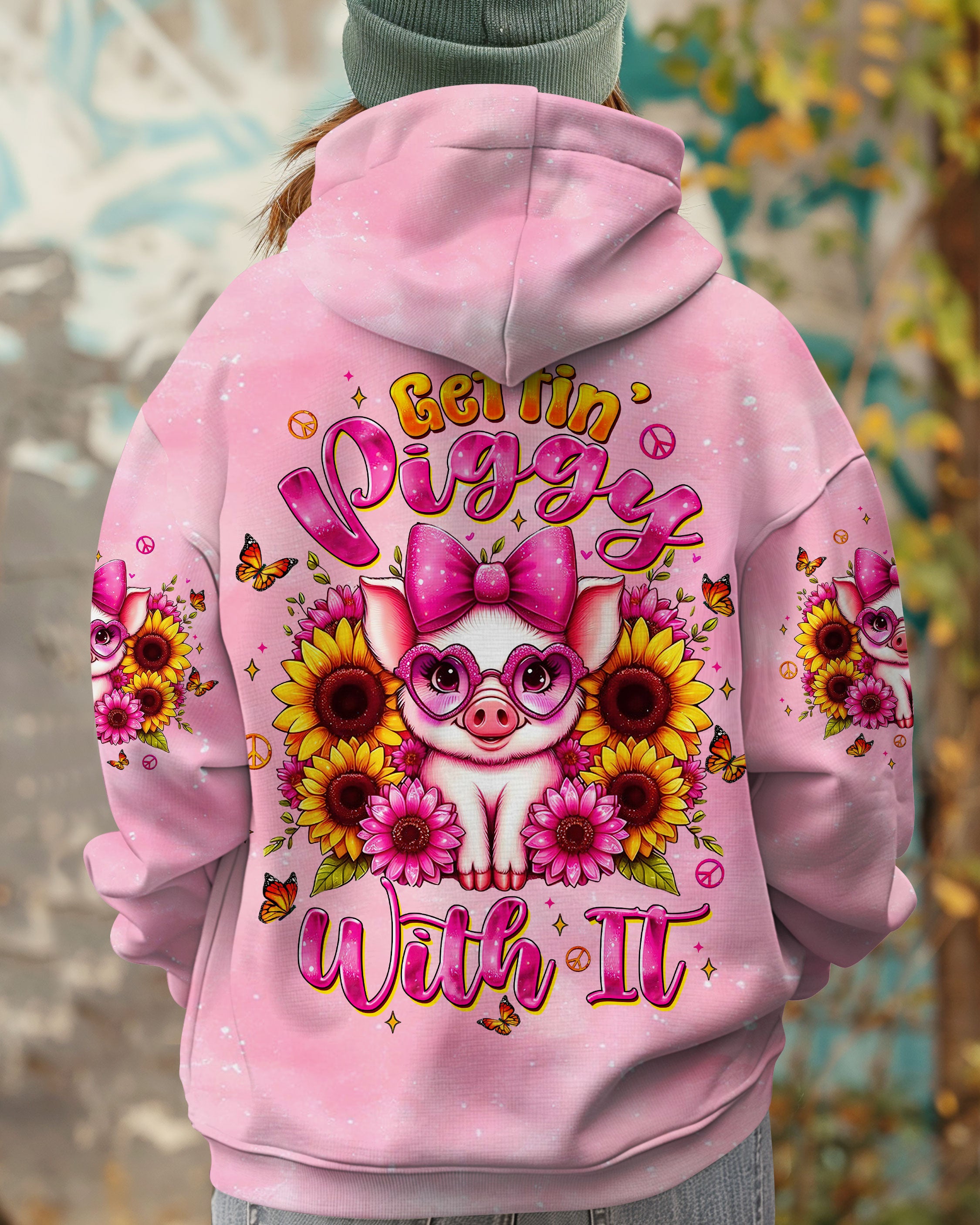 GETTIN' PIGGY WITH IT PIG ALL OVER PRINT - TLTW1607252