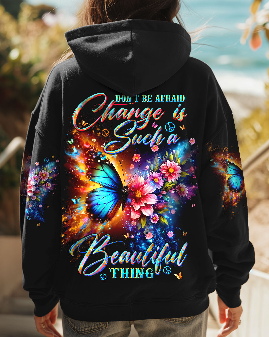 CHANGE IS SUCH A BEAUTIFUL THING BUTTERFLY ALL OVER PRINT - TLTW1810244