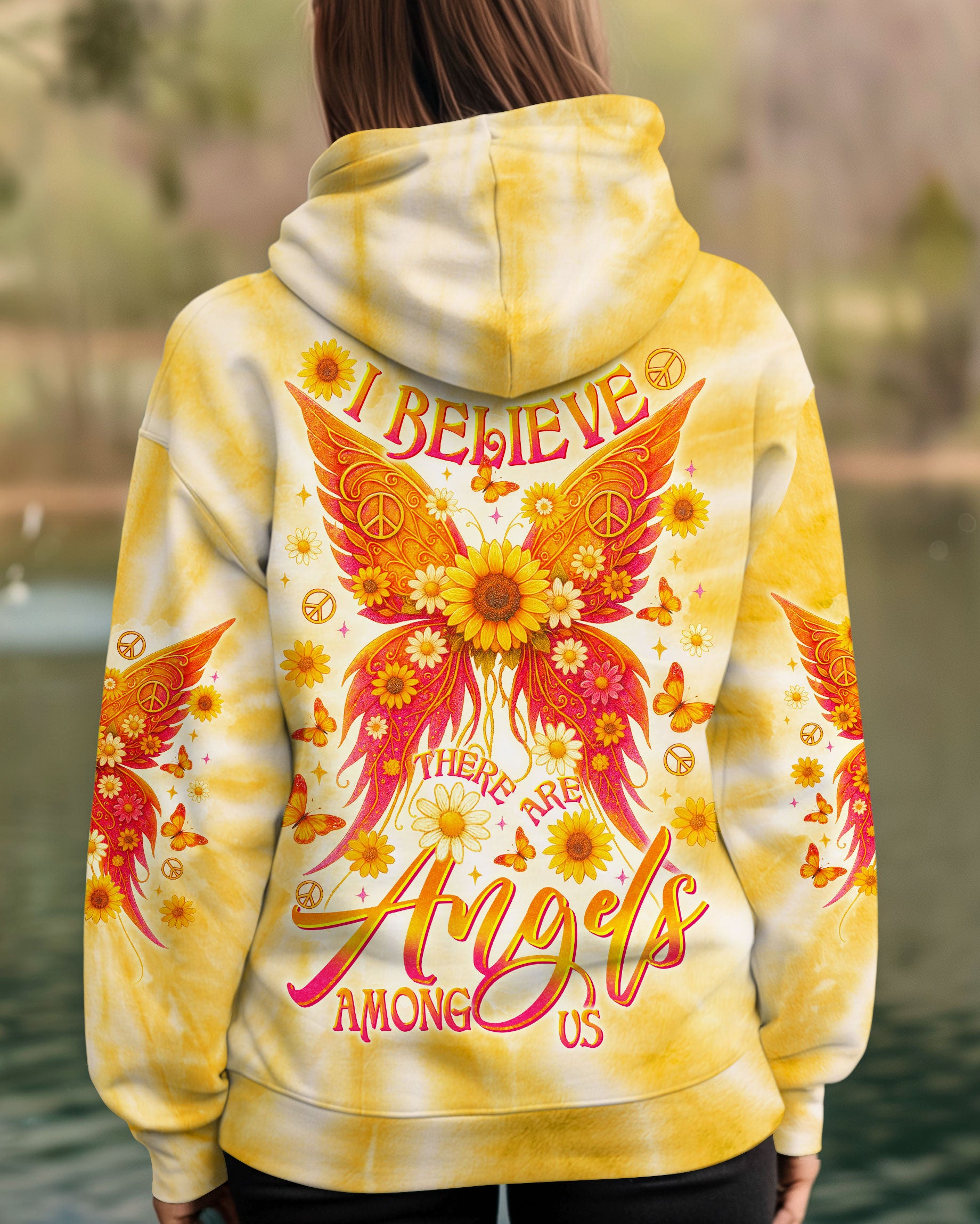 I BELIEVE THERE ARE ANGELS AMONG US WINGS ALL OVER PRINT - TLTR1809253