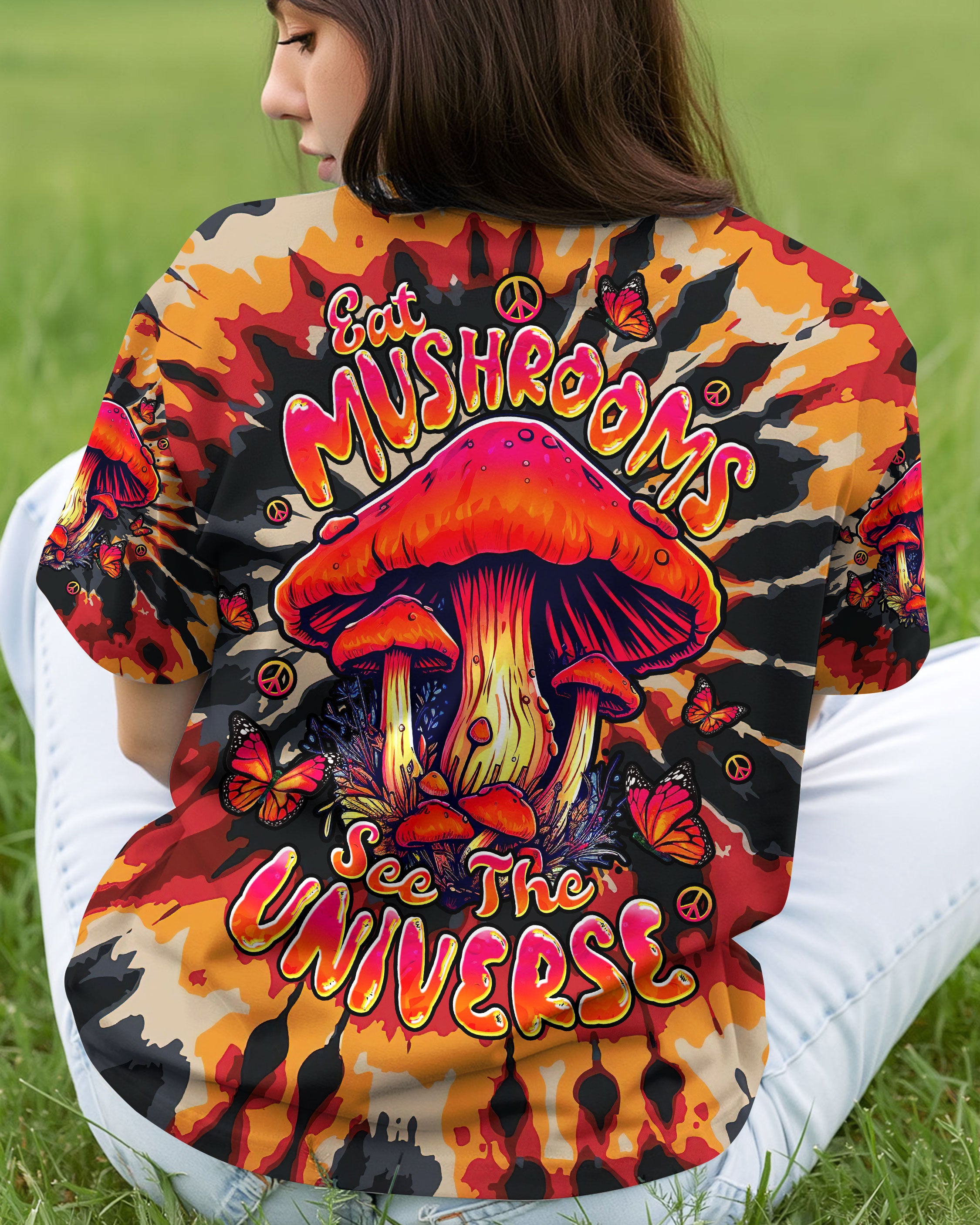 EAT MUSHROOMS SEE THE UNIVERSE TIE DYE ALL OVER PRINT - TLTW0310252