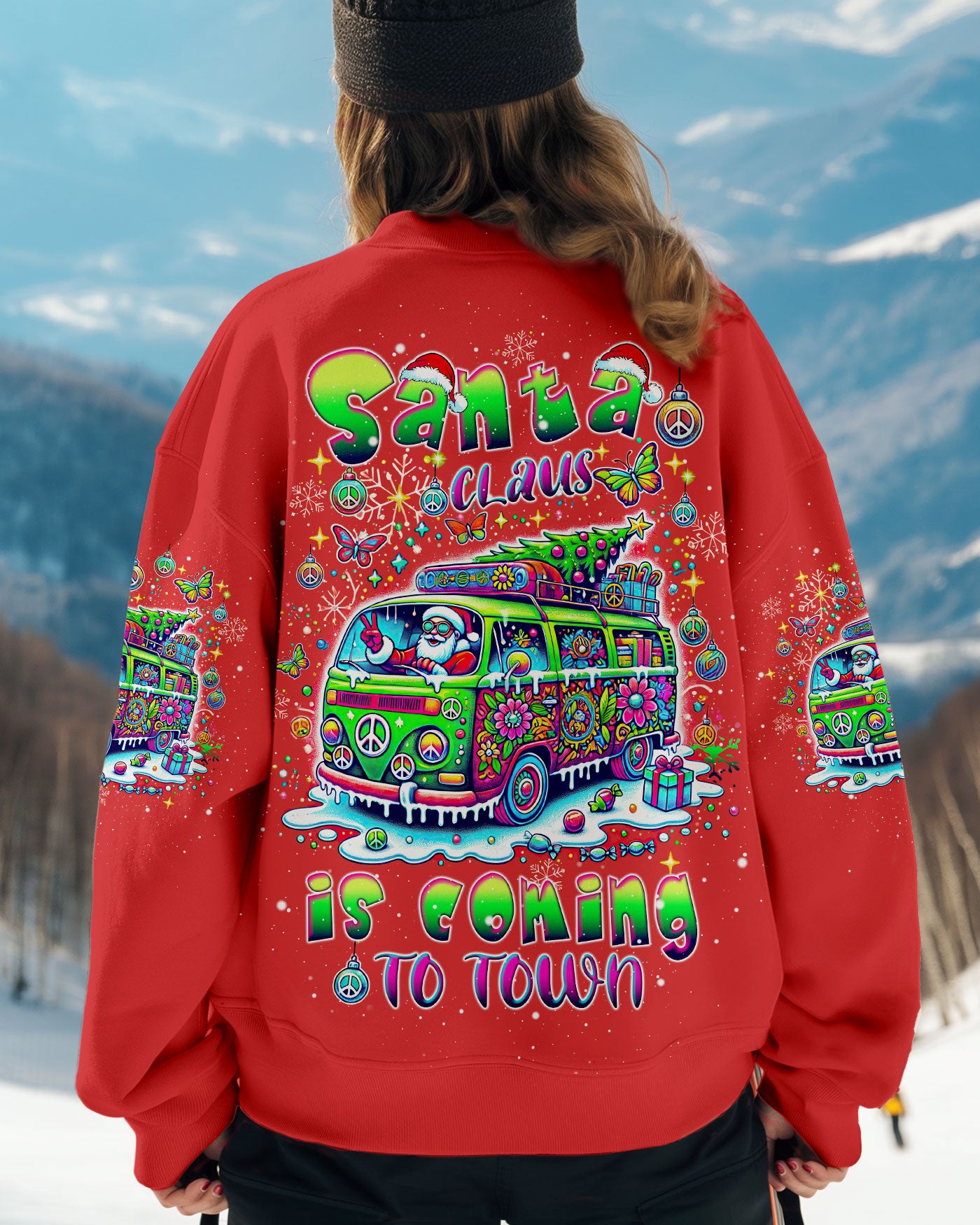 SANTA CLAUS IS COMING CHRISTMAS ALL OVER PRINT - TLTW3010244