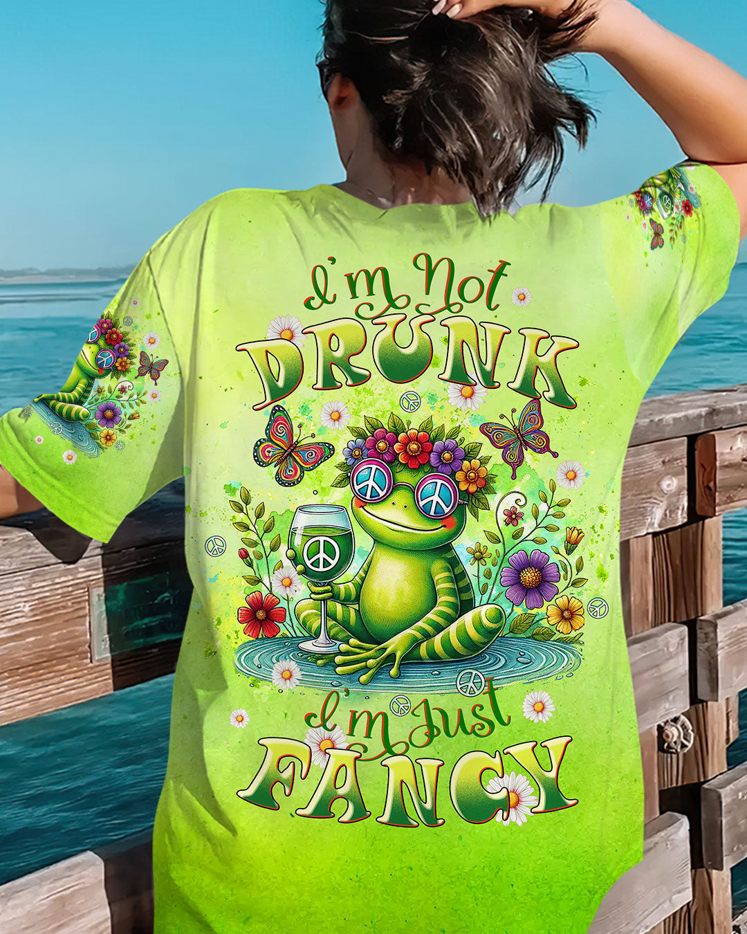 I'M JUST FANCY FROG ALL OVER PRINT - TLTW2207244