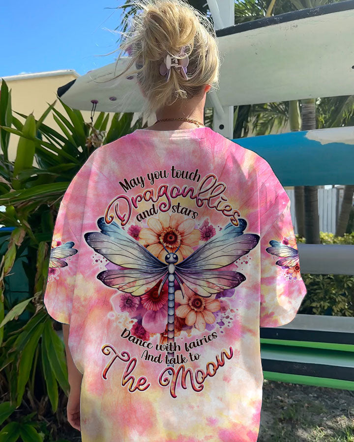 MAY YOU TOUCH DRAGONFLIES AND STARS TIE DYE ALL OVER PRINT - TLNT1506233