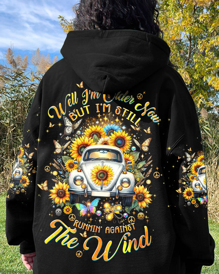 RUNNING AGAINST THE WIND SUNFLOWER CAR ALL OVER PRINT - TLTW0703245