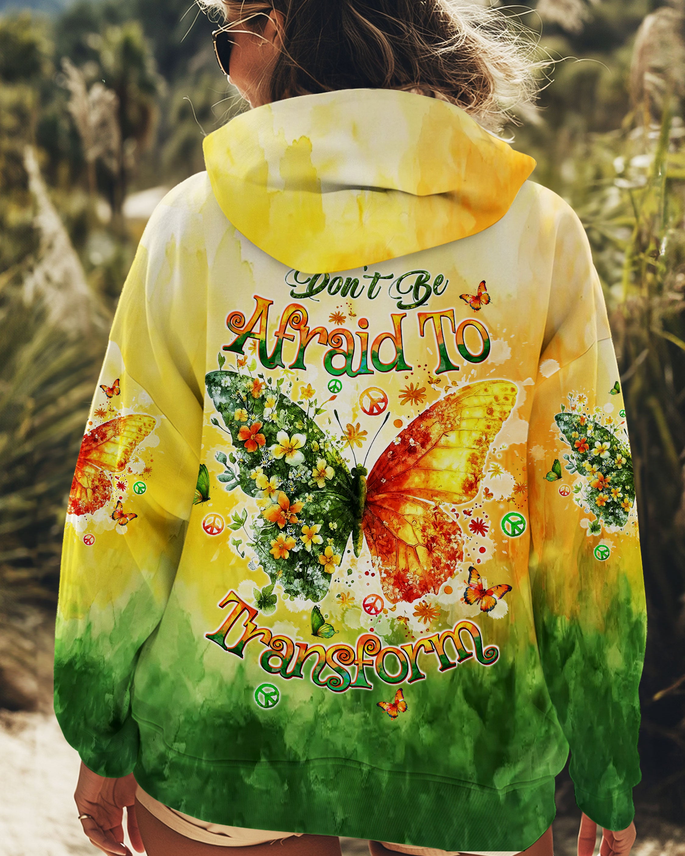 DON'T BE AFRAID TO TRANSFORM BUTTERFLY ALL OVER PRINT  - TLTW0512245