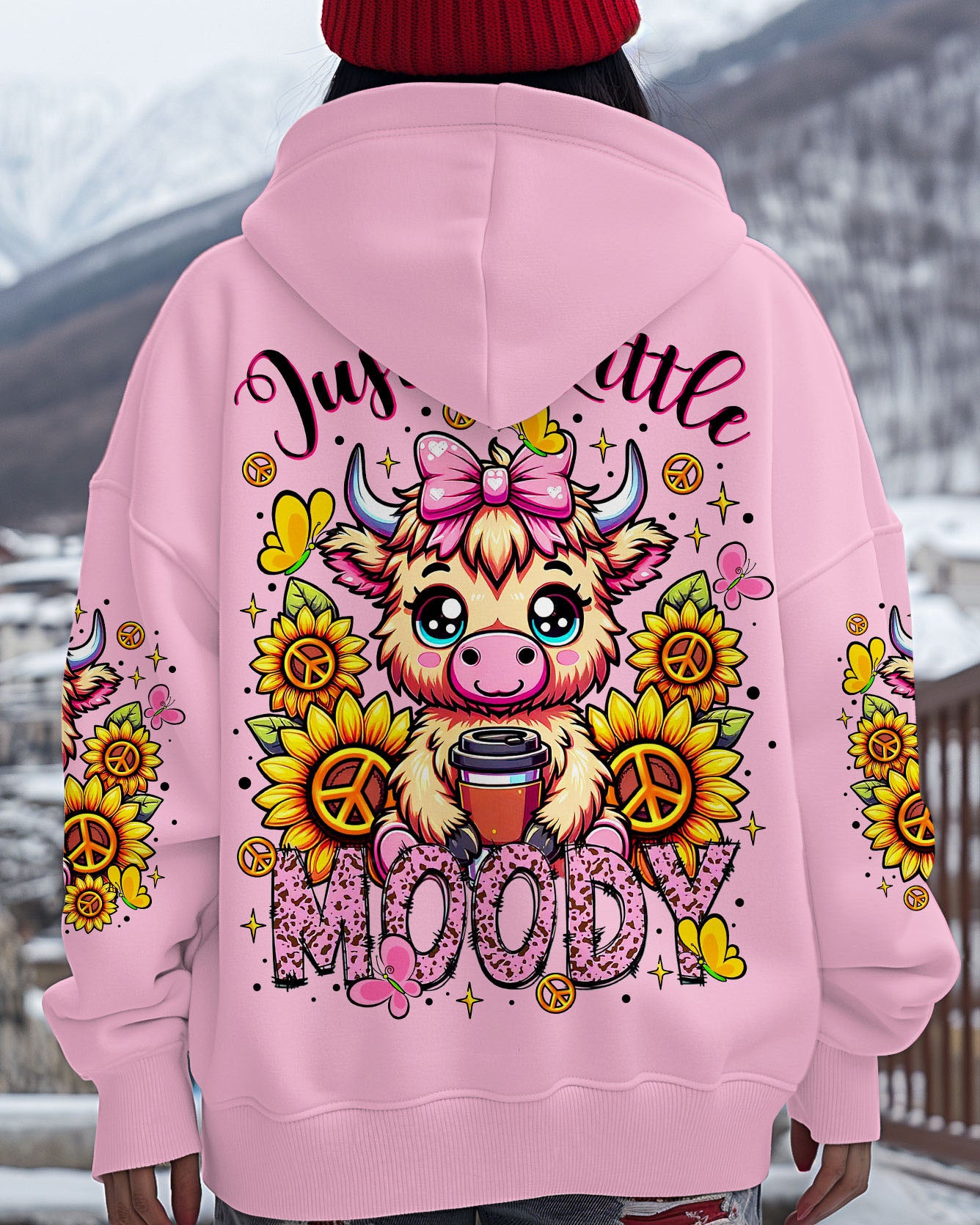 JUST A LITTLE MOODY COW  ALL OVER PRINT  - TLTR2307251