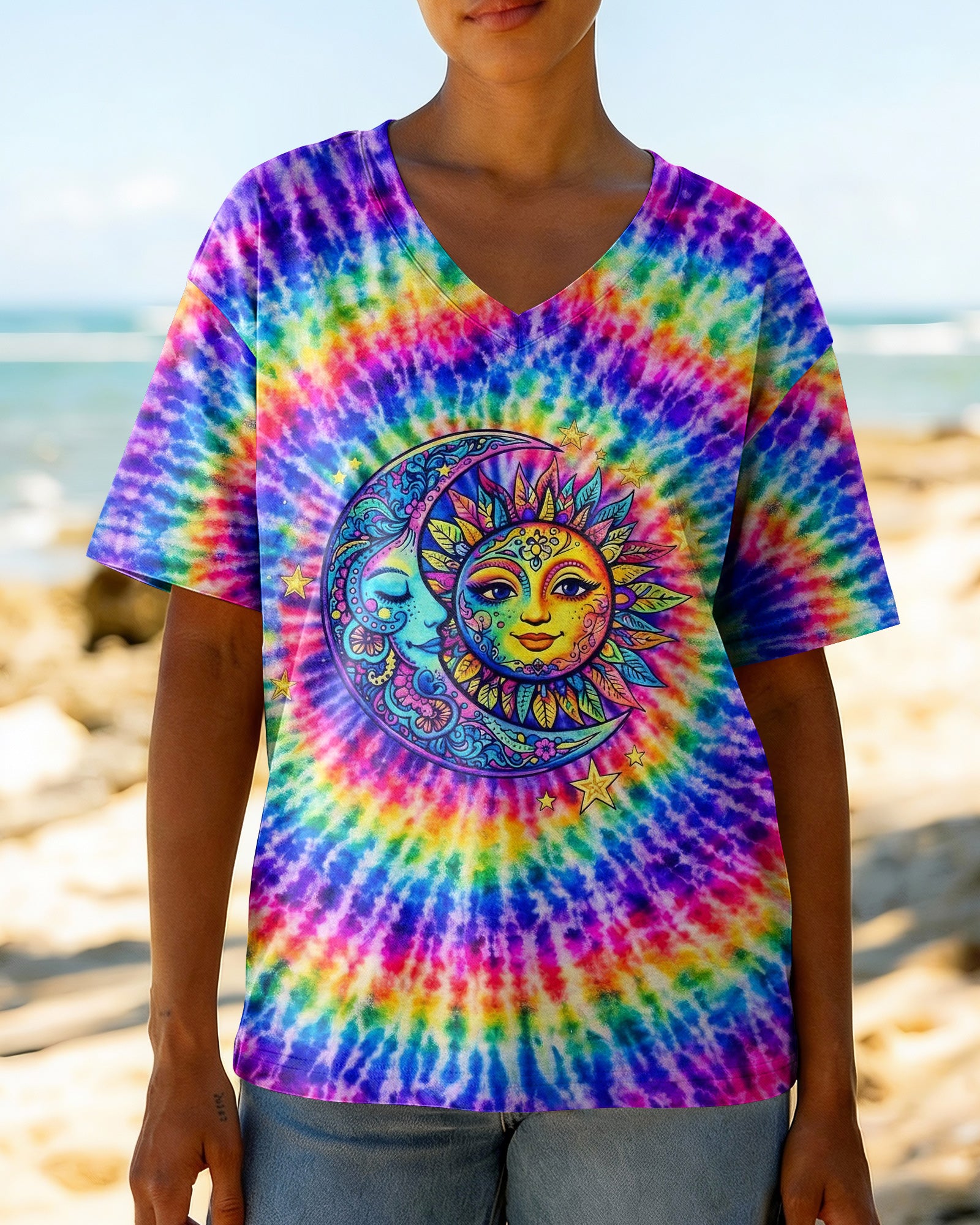 LIVE BY THE SUN RADIANT SWIRL ALL OVER PRINT - YHLN2602262
