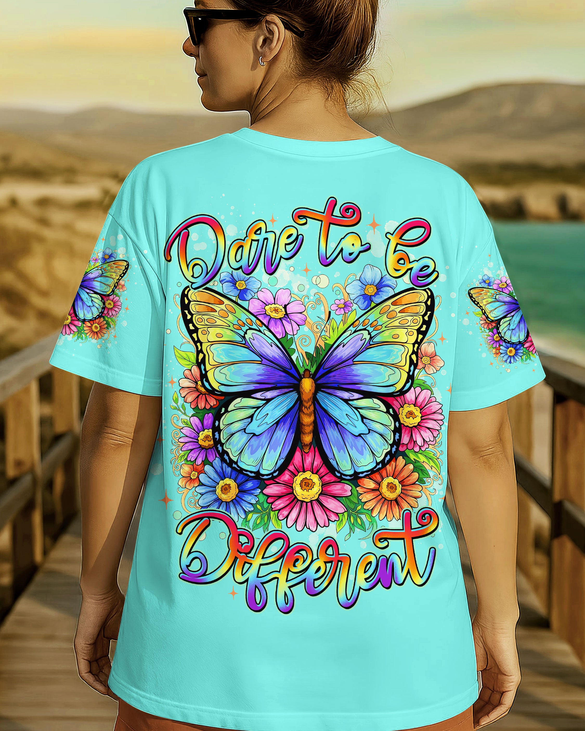 DARE TO BE DIFFERENT BUTTERFLY ALL OVER PRINT  - TLTW0506252