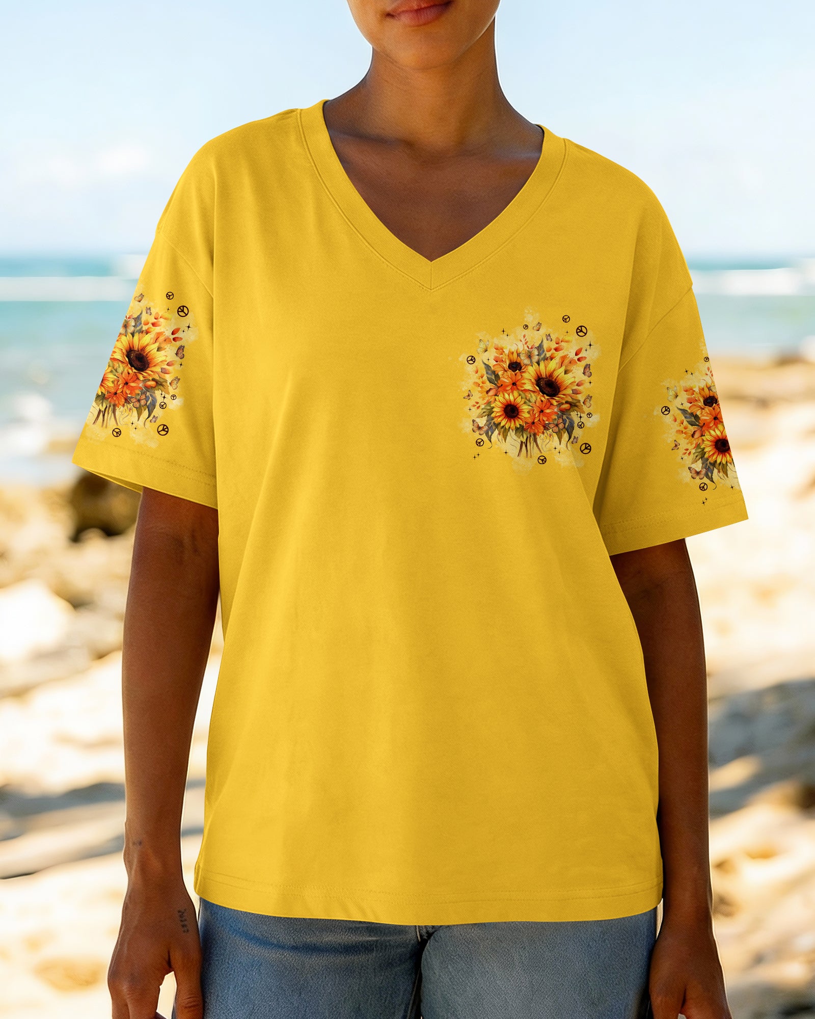 WHISPER WORDS OF WISDOM LET IT BE SUNFLOWER ALL OVER PRINT - TYPQ1303261