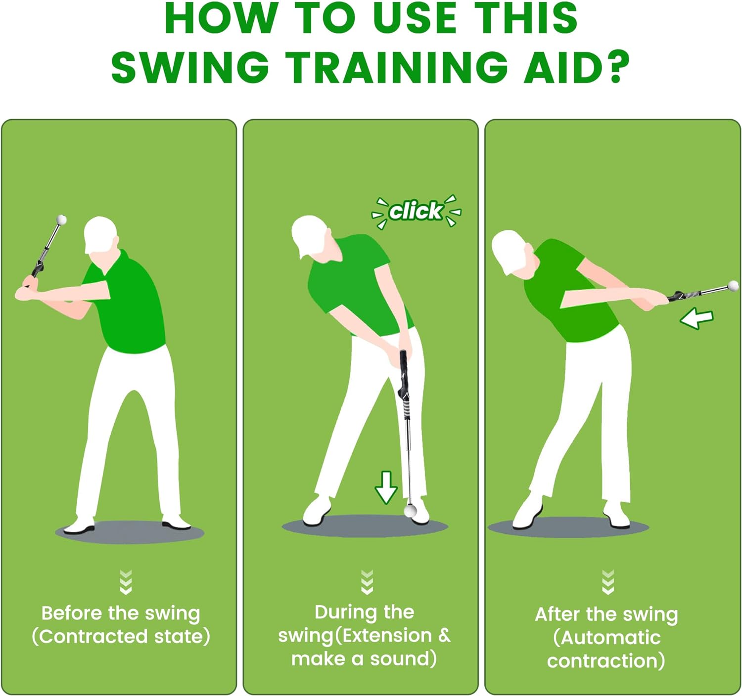🔥LAST DAY SALE 49% OFF🏌️Retractable Golf Swing Training Aid (BUY 2 FREE SHIPPING)