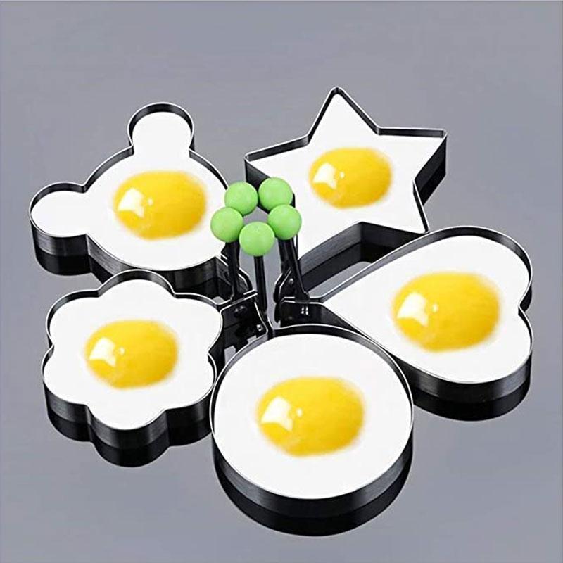 🍳 Stainless Steel Omelet Mold – Food-grade safe, durable & rust-resistant, non-stick easy release, perfect shape every time, ideal for breakfast, pancakes & fried eggs 🥚