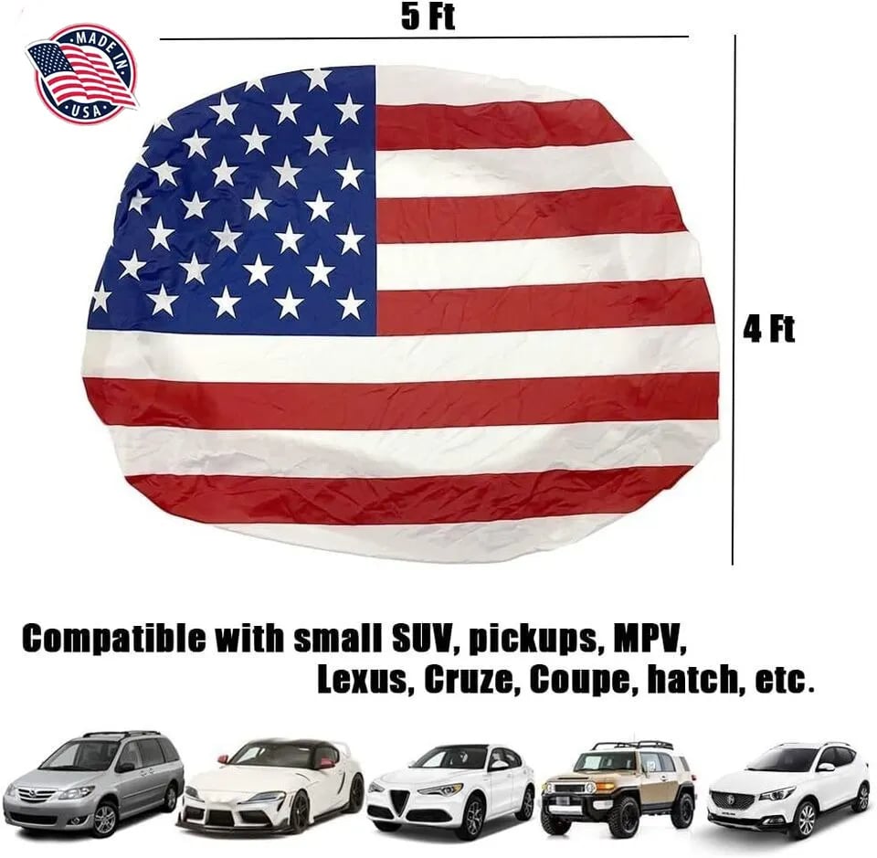 Memorial Day Best Gifts 60% OFF🔥American Car Hood Flag🦅【Buy 2 Free Shipping】