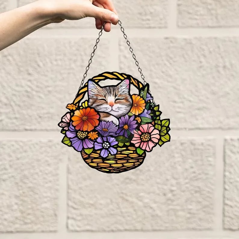 🔥LAST DAY 50% OFF - 💐 Art Flower Basket Pendant 🏡