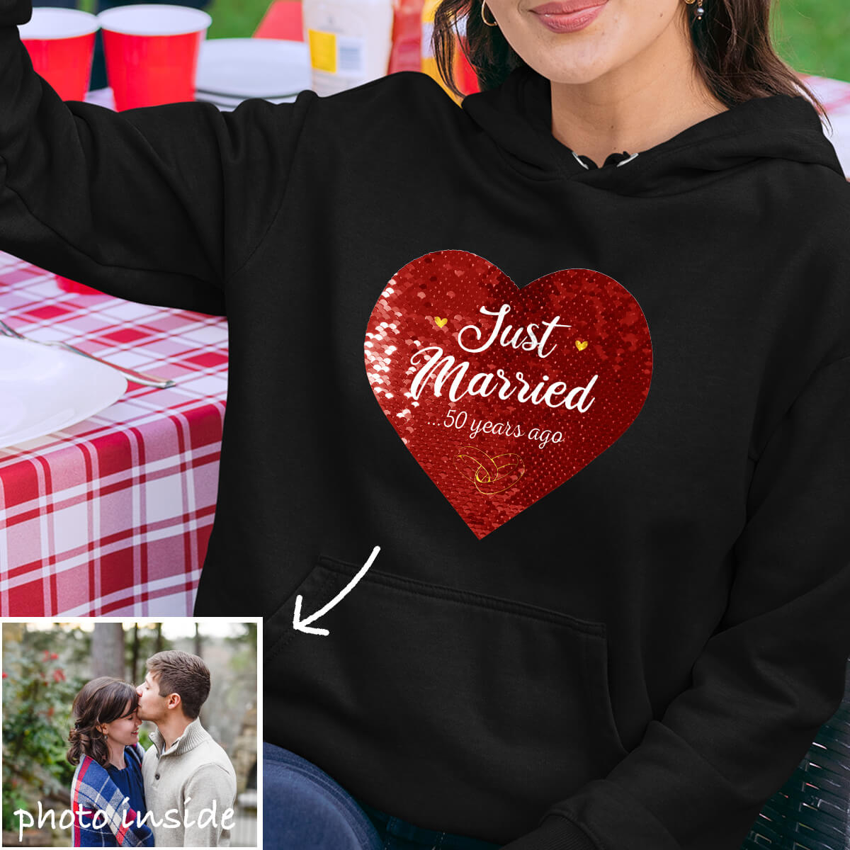 Custom Flip Sequin Shirt (Heart)-Buy 2 Get Free Shipping