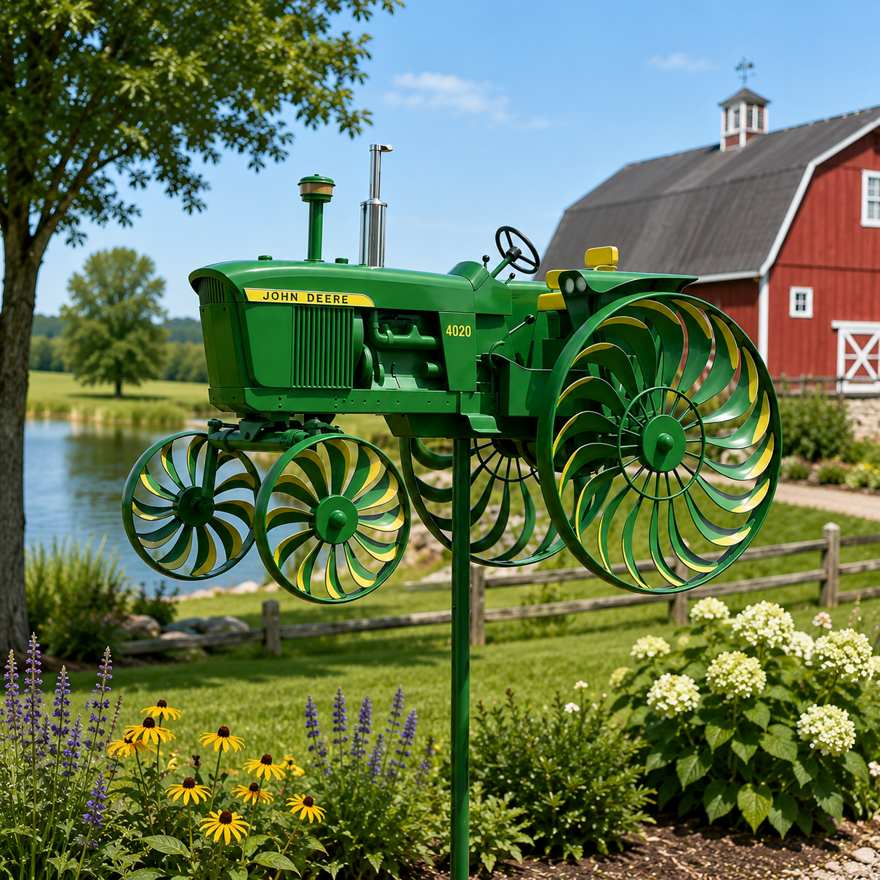 🔥Limited Edition, Only 100 Sets Left! - John Deere Garden Wind Spinner
