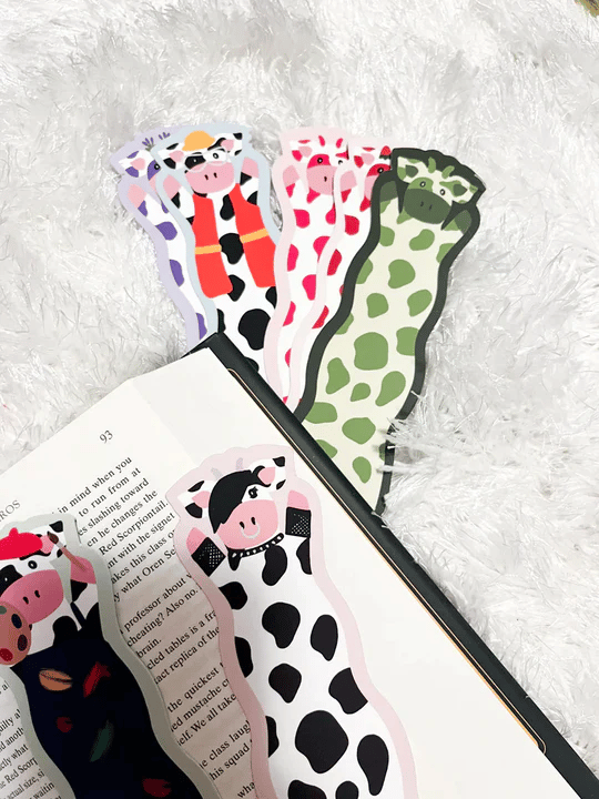 🔥LAST DAY: BUY 5 GET 5 FREE - 📚✨Wavy Cow Bookmarks