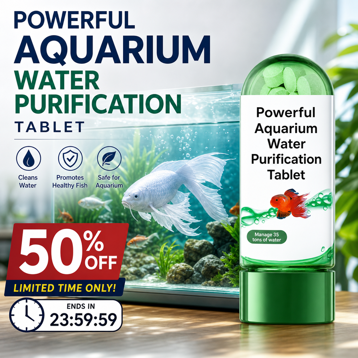 Powerful Aquarium Water Purification Tablet