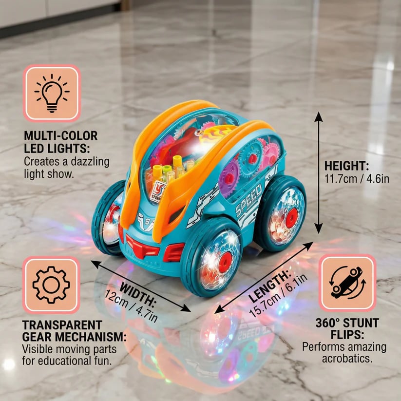 LED Somersault Vehicle with Music