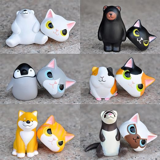Camouflage Cat Figurine