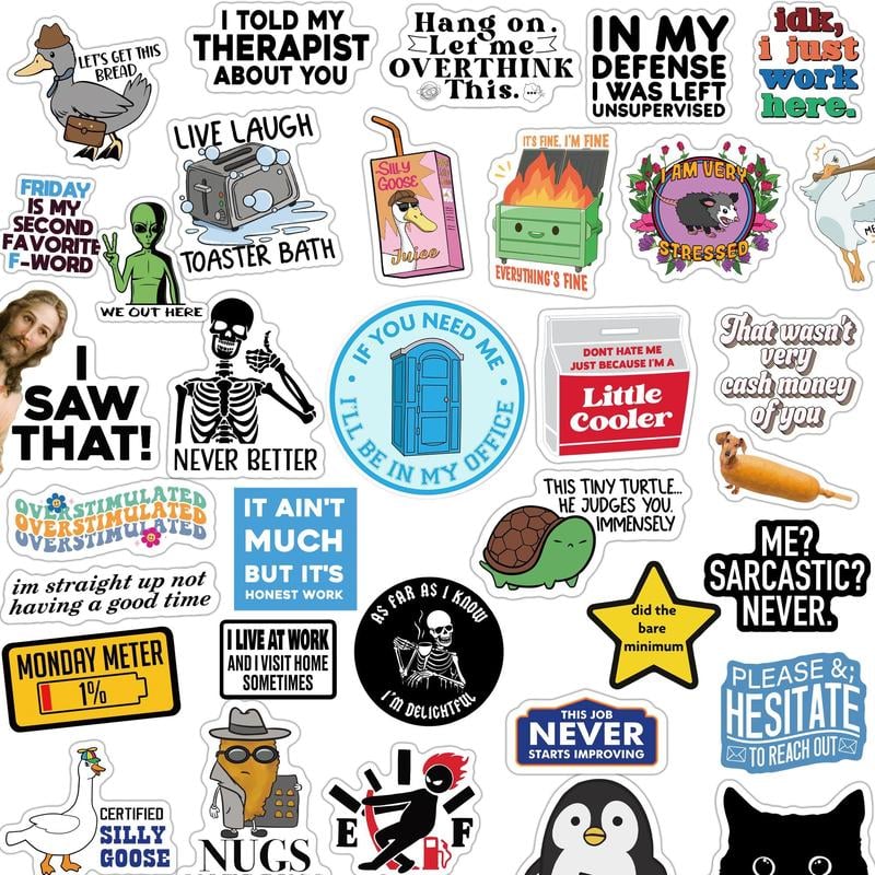 150-300 pcs Funny Stickers Dirty