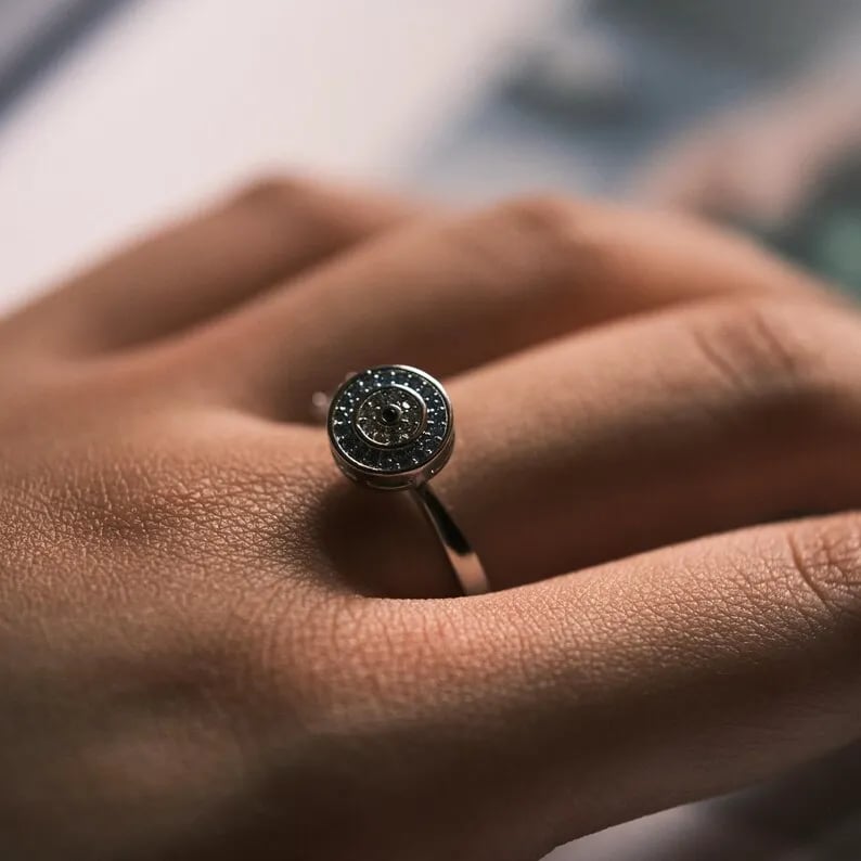 🔥LAST DAY 49% OFF🧿Blue Evil Eye Fidget Ring
