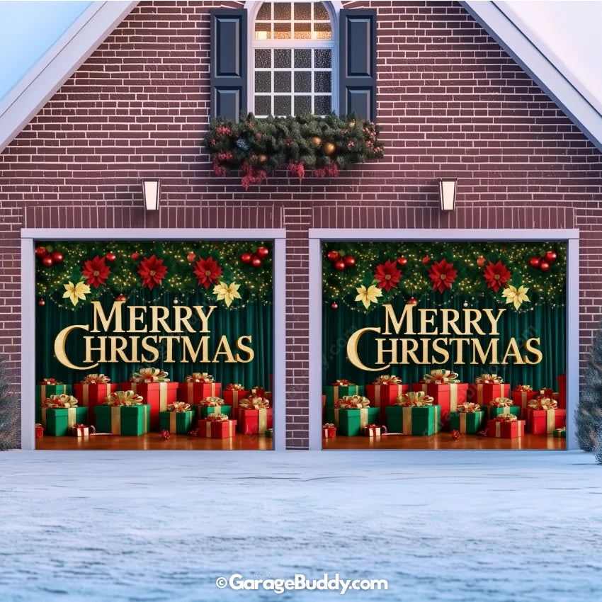 Garage Buddy | Christmas Joy | Christmas Garage Door Cover