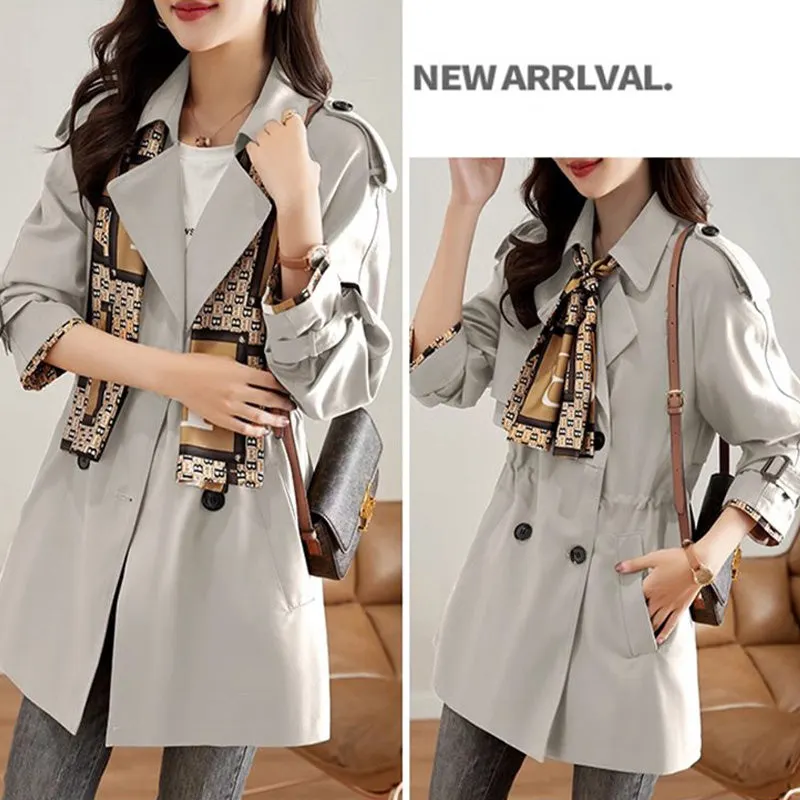 Women's Slimming Mid-Length Reversible Trench Coat
