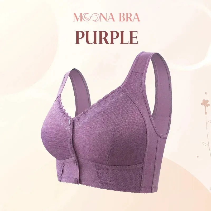 Evybliss Bras Front Closure Breathable Bra for Seniors