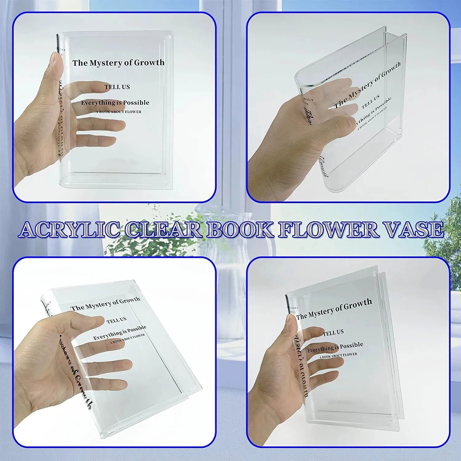 🔥LAST DAY 50% OFF - 📚💐💕Book Vase: Books About Flowers